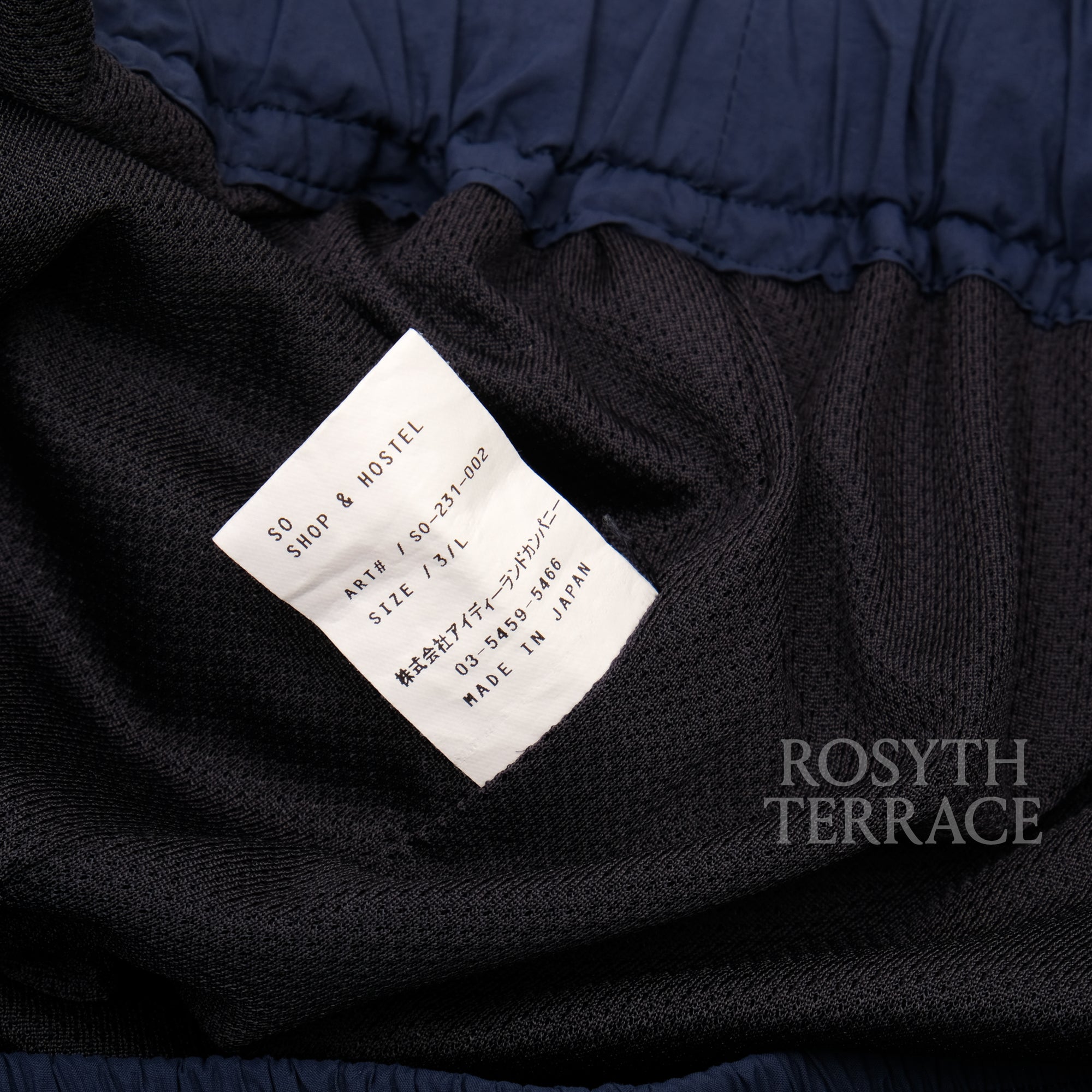 【SO SHOP & HOSTEL / NYLON SHORTS (NAVY) / SIZE L】