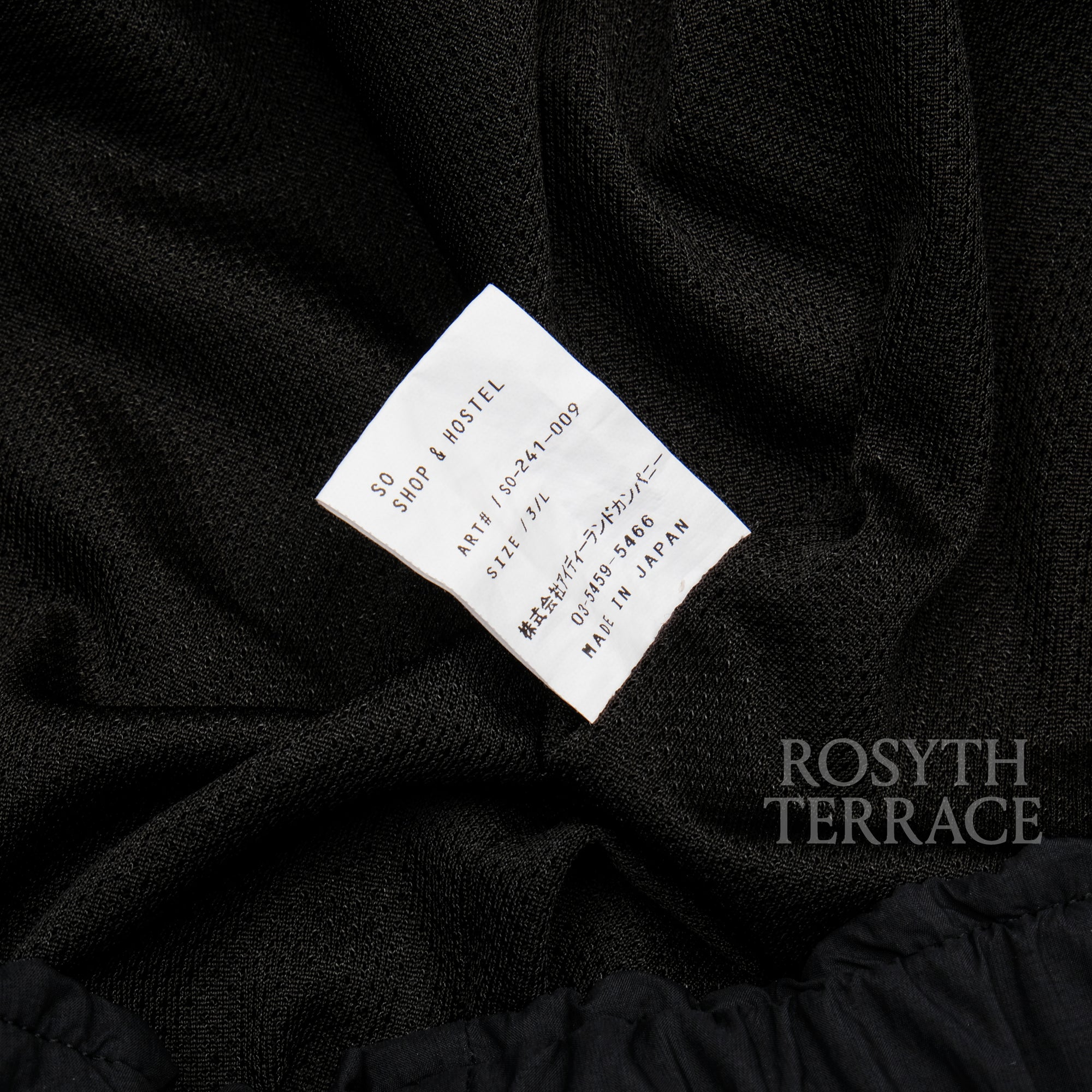 【SO SHOP & HOSTEL / NYLON SHORTS (BLACK) / SIZE L】