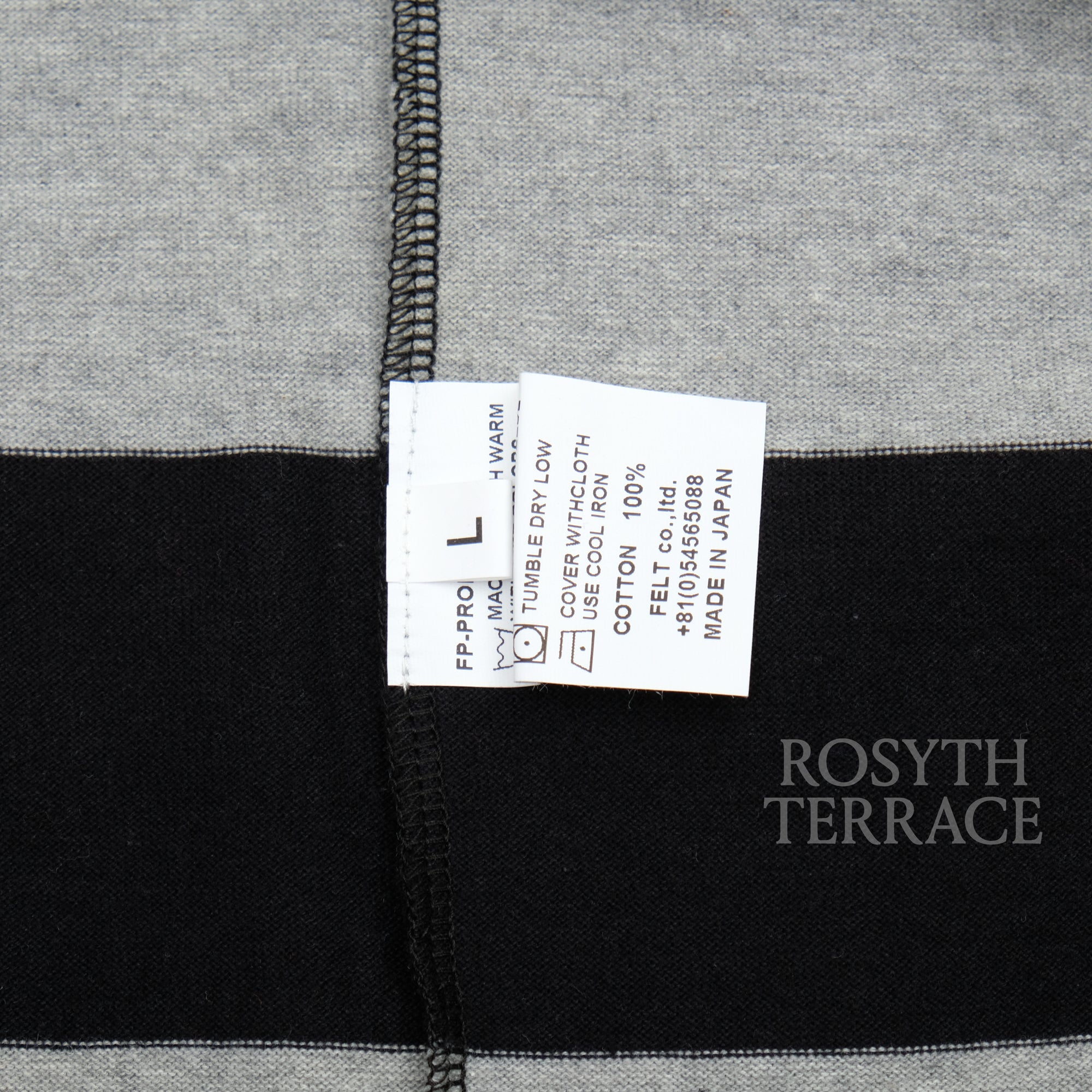 【FUTURE PRIMITIVE / FP MOC BORDER LS (GREY x BLACK) / SIZE L】