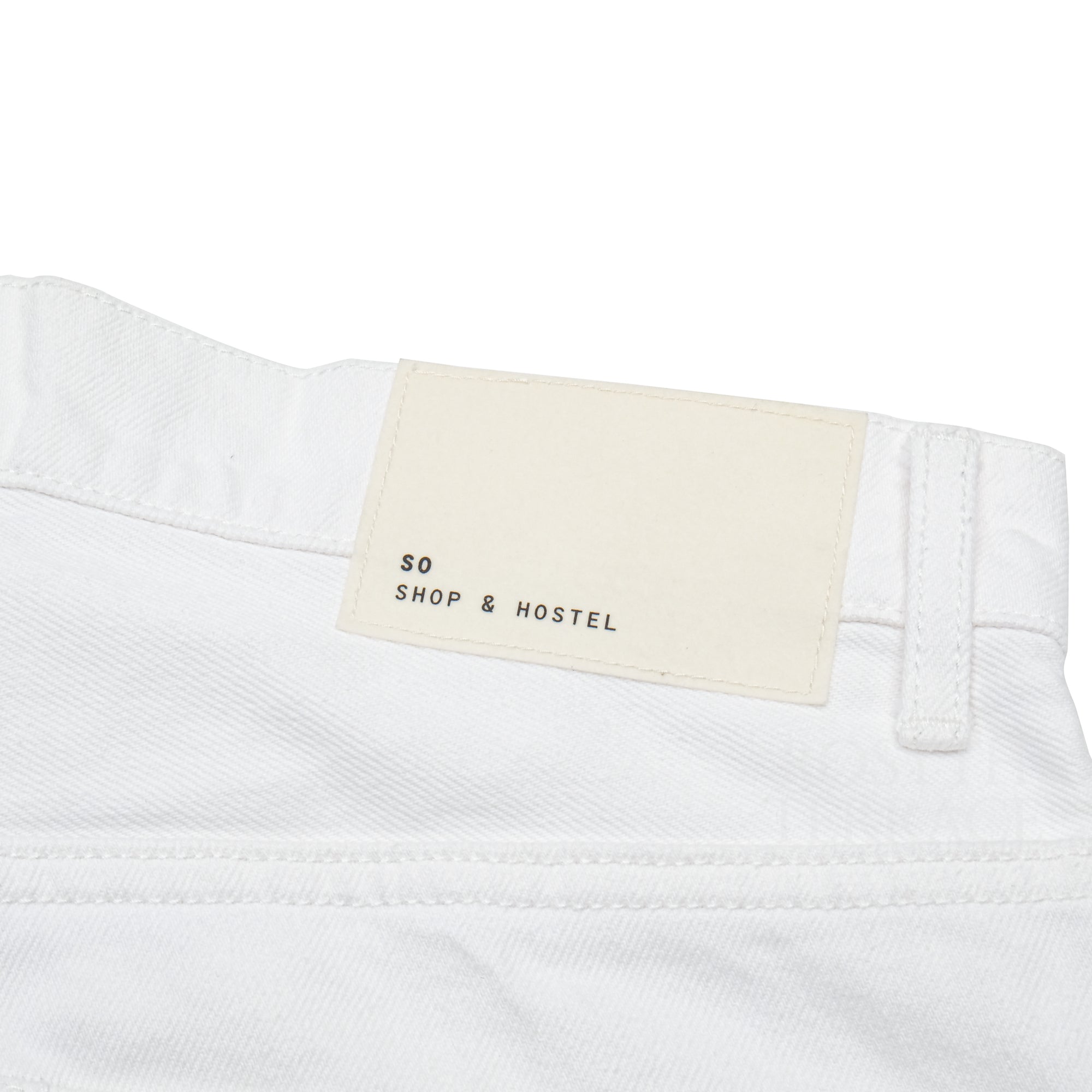【SO SHOP & HOSTEL / 5 POCKET TWILL PANTS (WHITE) / SIZE L】