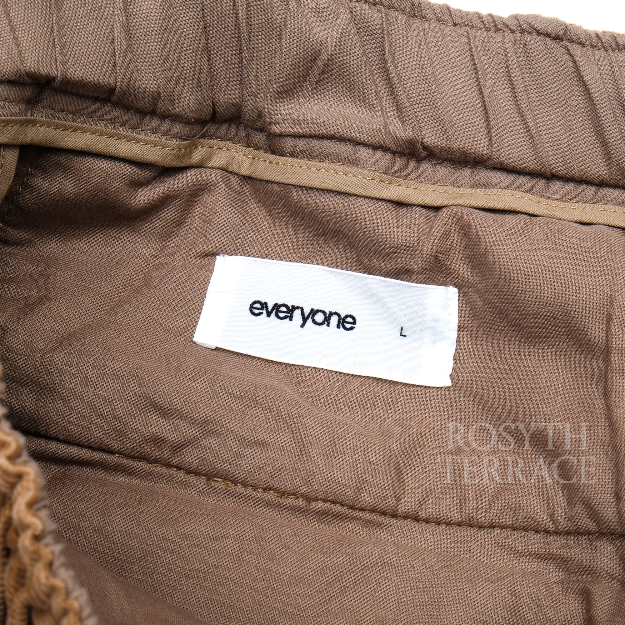 【everyone / CORDUROY BELTED EASY PANTS / SIZE L】