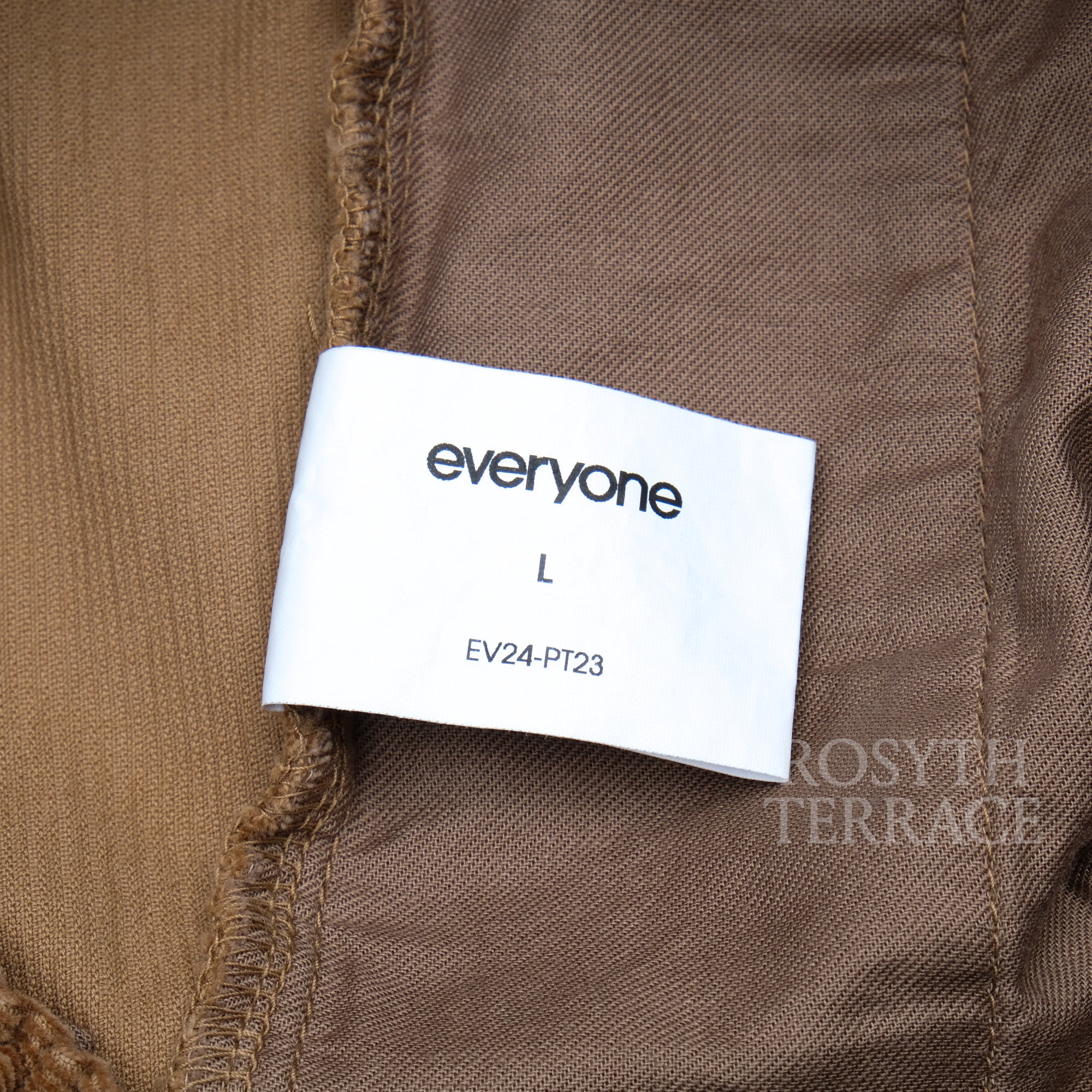【everyone / CORDUROY BELTED EASY PANTS / SIZE L】