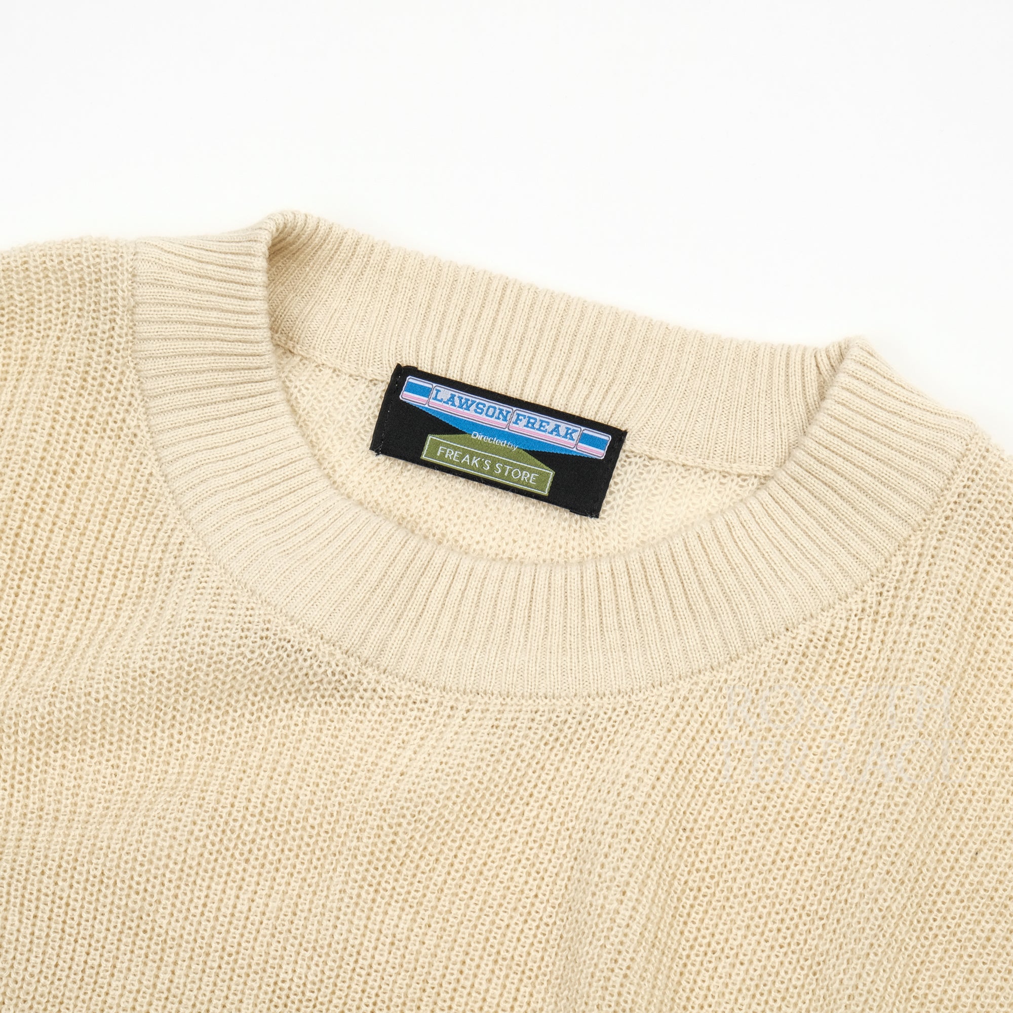 【FREAK'S STORE for LAWSON / 'LAWSON FREAK' INSTANT KNIT (BEIGE) / SIZE L-XL】