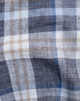 【ROSYTH TERRACE / COASTAL SHIRT SS (PLAID) / LINEN】