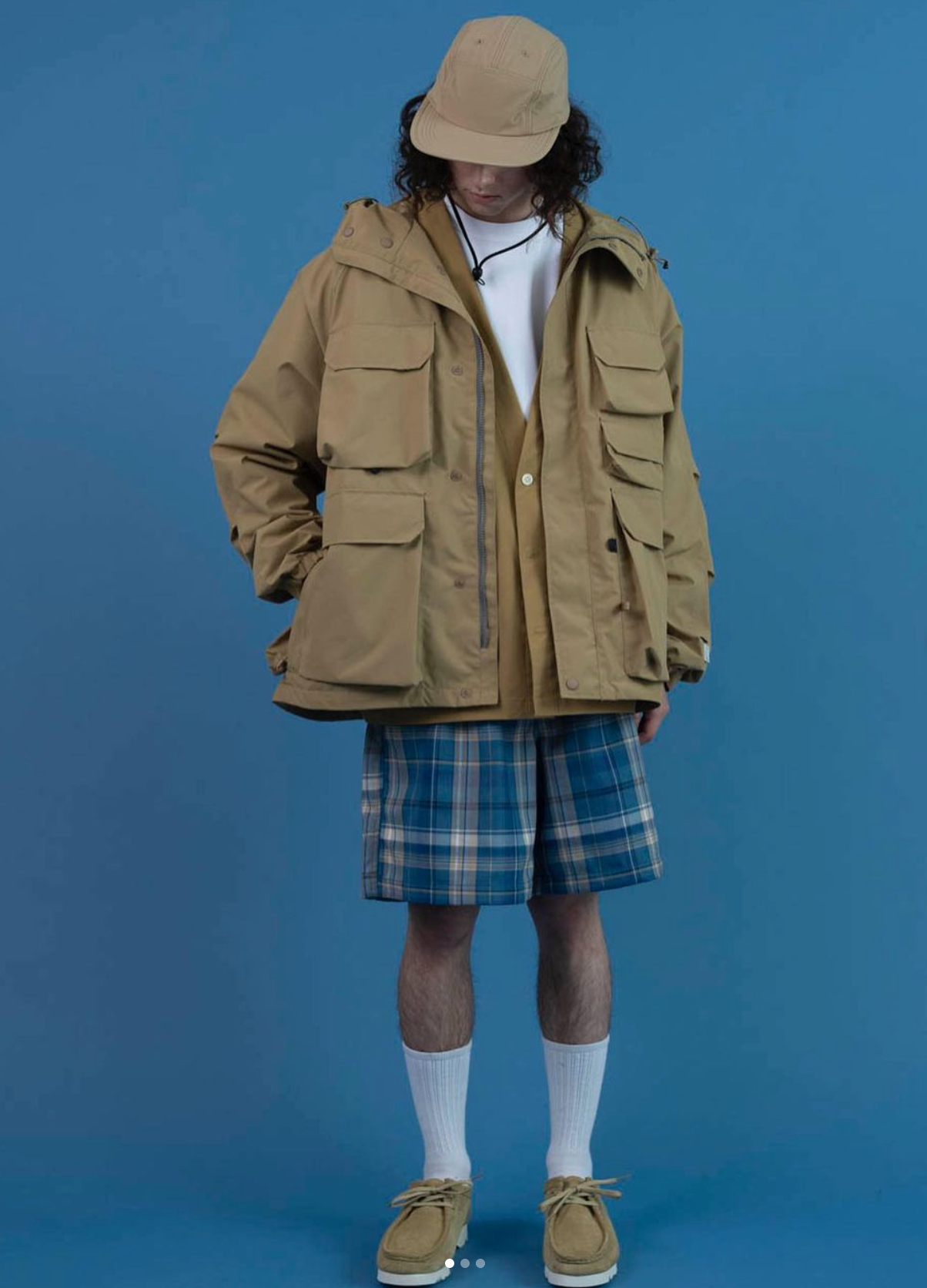 【DAIWA PIER39 / TECH DRAWERS SHORTS FLANNEL (BLUE PLAIDS) / SIZE M】