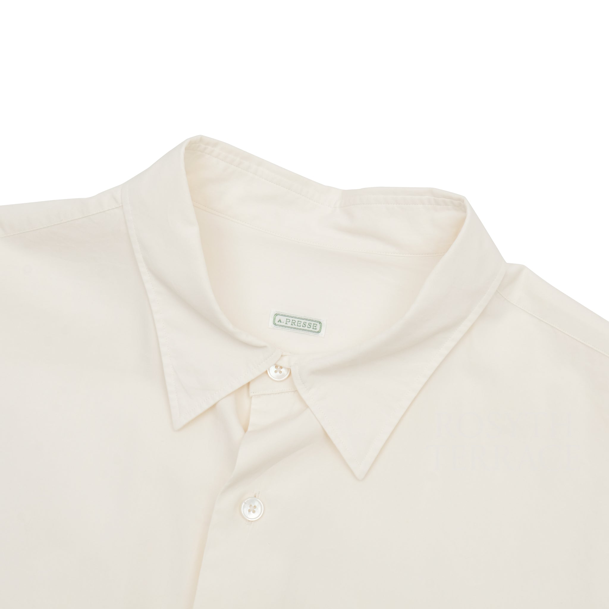 A.PRESSE / REGULAR COLLAR SHIRT (ECRU) / SIZE 3】 – ROSYTH TERRACE