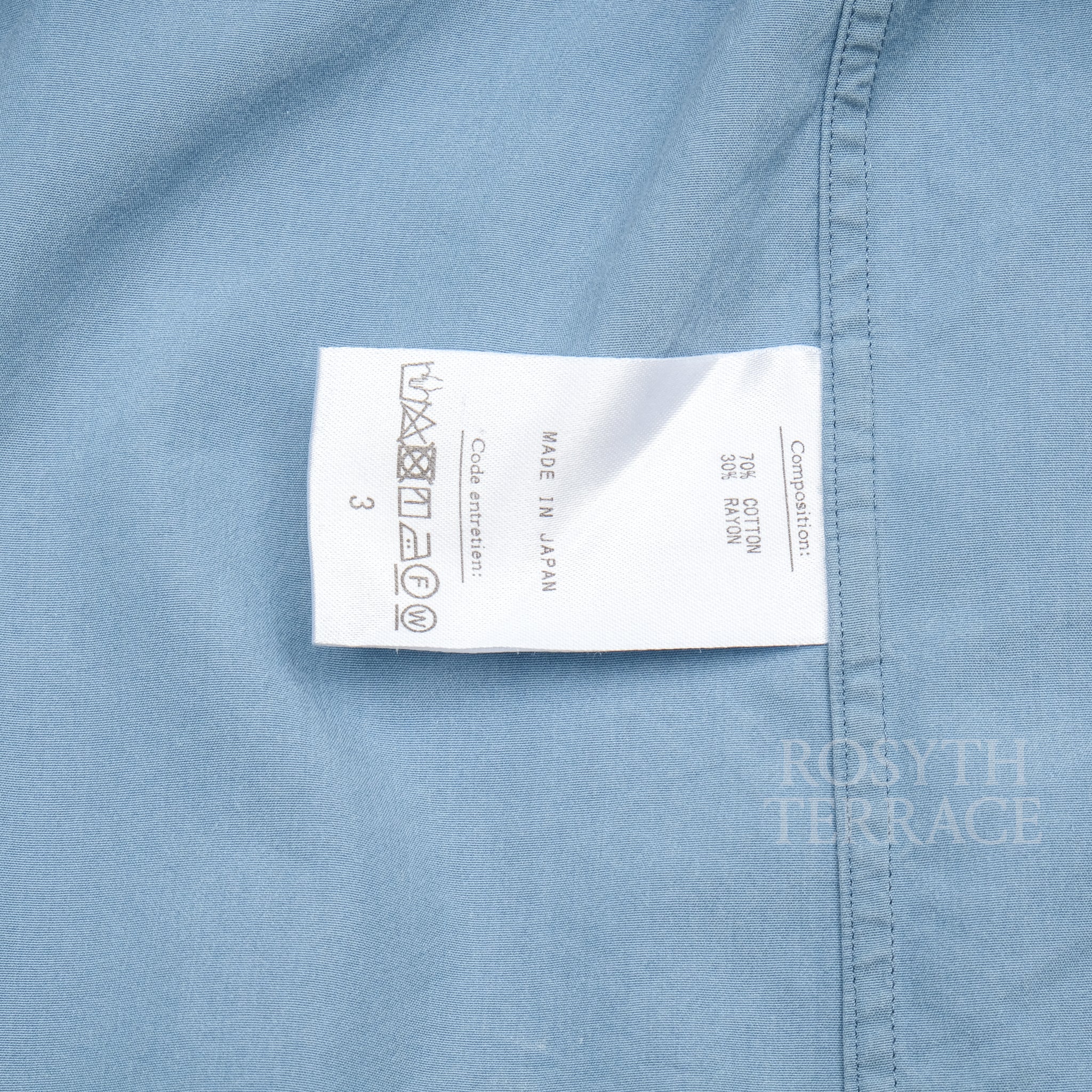 A.PRESSE / REGULAR COLLAR SHIRT (SAX) / SIZE 3】 – ROSYTH TERRACE