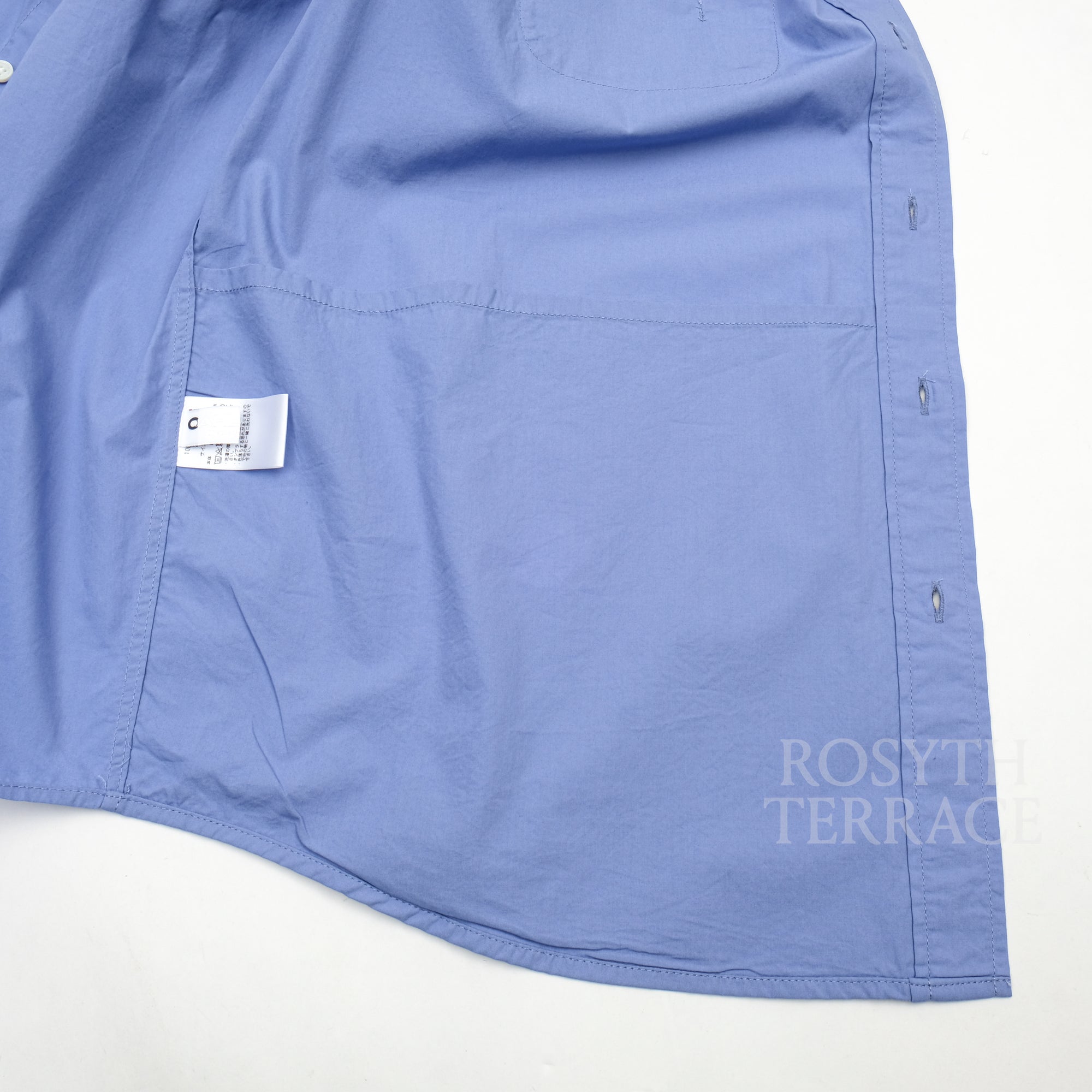 【CAHLUMN / MAGAZINE POCKET BROAD SHIRT (BLUE) / SIZE L】