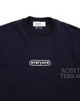 【everyone / J.30000 SKETCHY LOGO SS TEE (NAVY) / SIZE L】