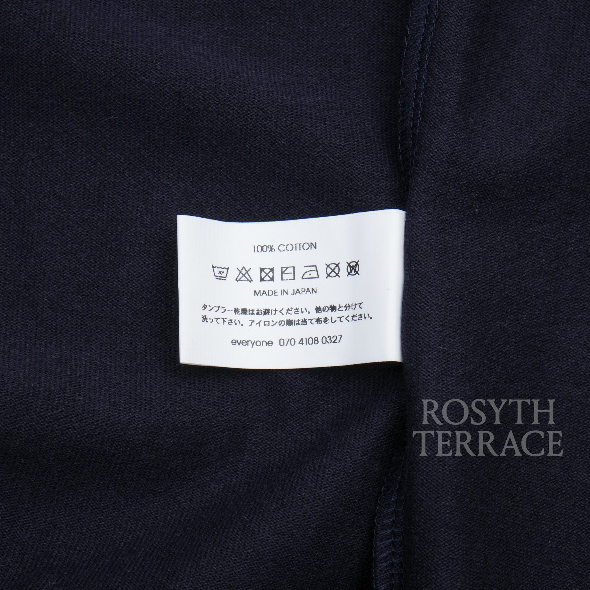 【everyone / J.30000 SKETCHY LOGO SS TEE (NAVY) / SIZE L】