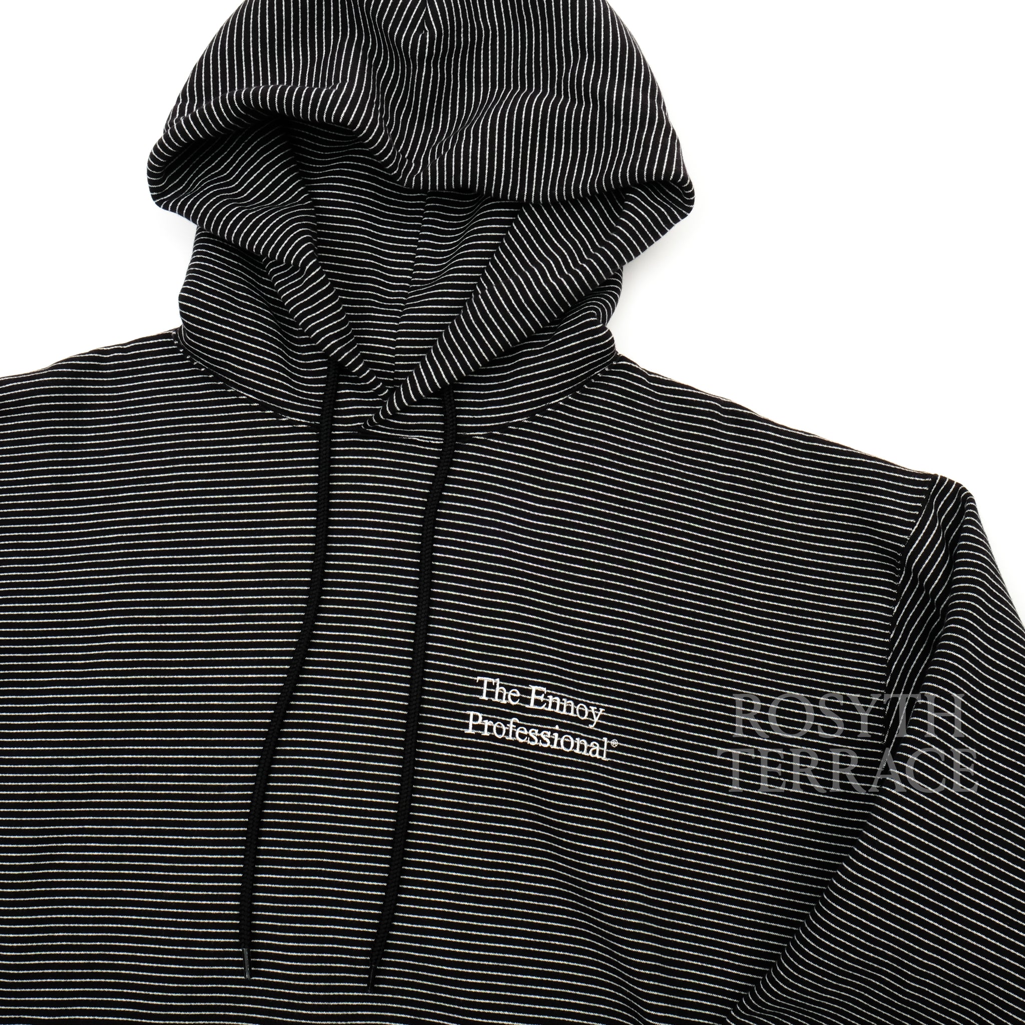 ENNOY BORDER HOODIE SWEAT(BLACK) 【公式通販】