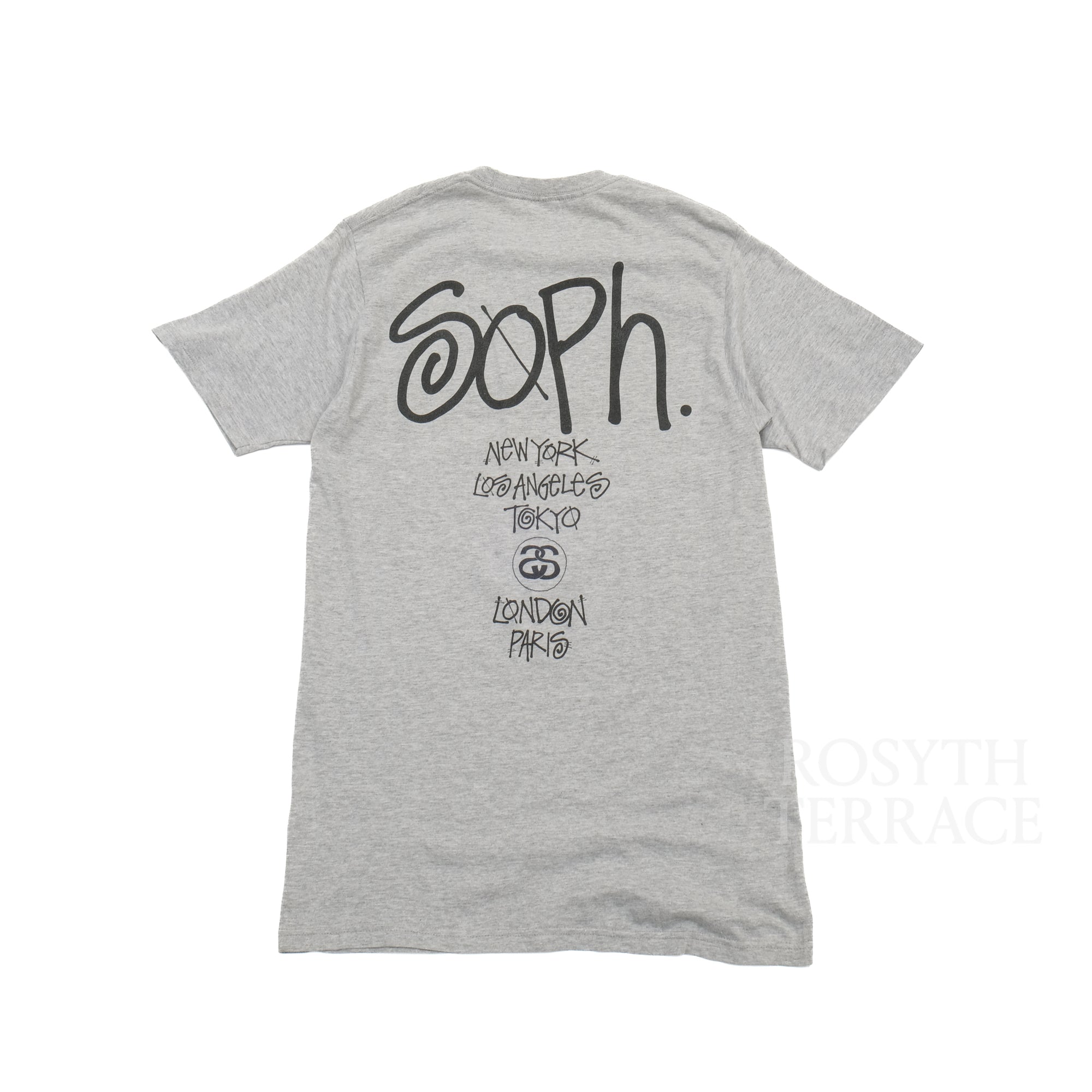 【SOPHNET. x Stussy / WORLD TOUR SS TEE (GREY) / SIZE M】