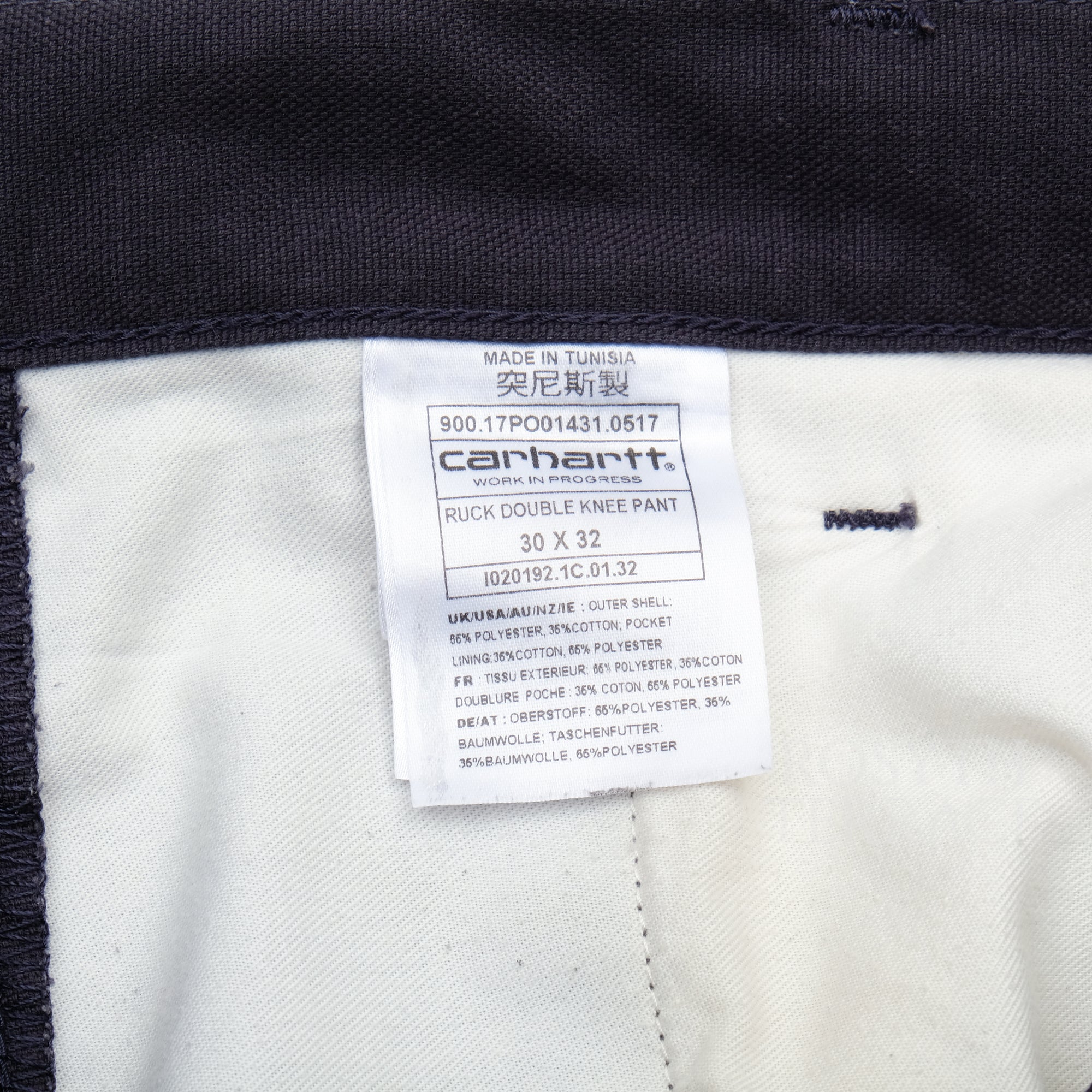 【Carhartt WIP / SLIM-FIT DOUBLE KNEE PANTS / SIZE W30 x L32】
