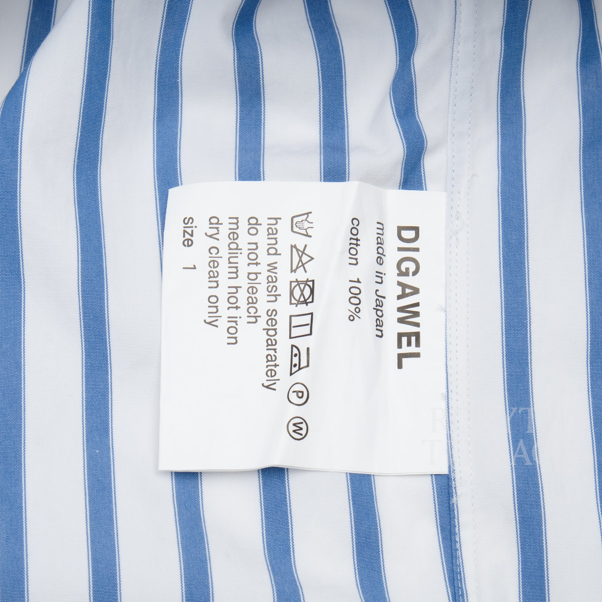 【DIGAWEL / OVERSIZED SHIRT LS / SIZE 1】