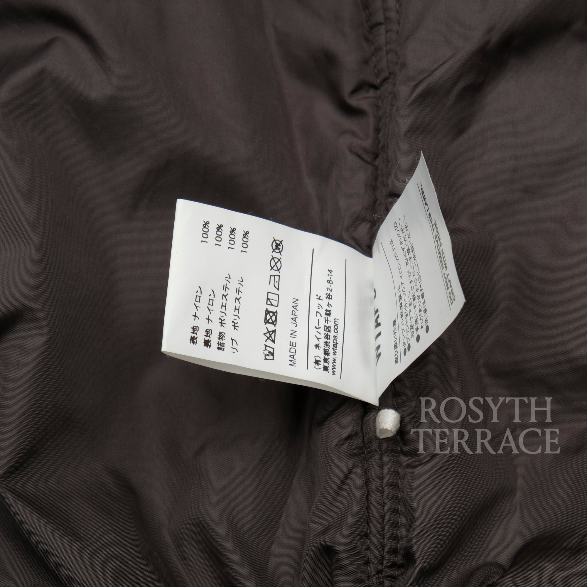 【WTAPS / 'I AM' NYLON JACKET TAFFETA / SIZE 2】