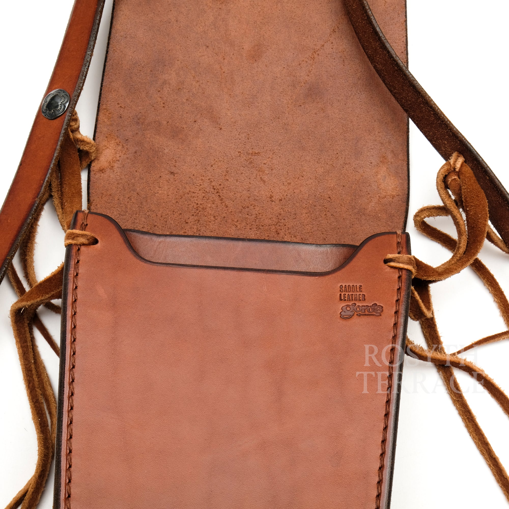 【goro's / MEDICINE BAG W SILVER CONCHO &amp; XL BEADS / SIZE L】