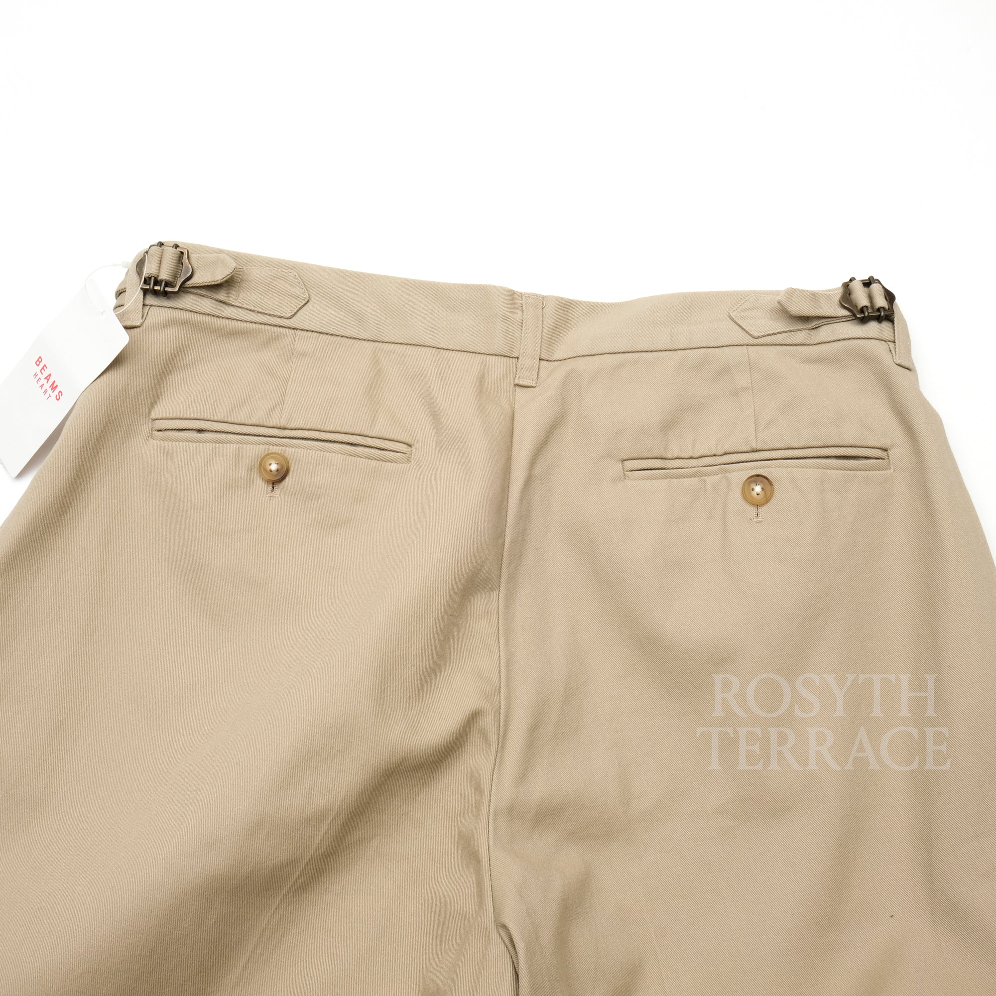 【BEAMS HEART / 2-PLEAT WIDE CHINO PANTS / SIZE L】