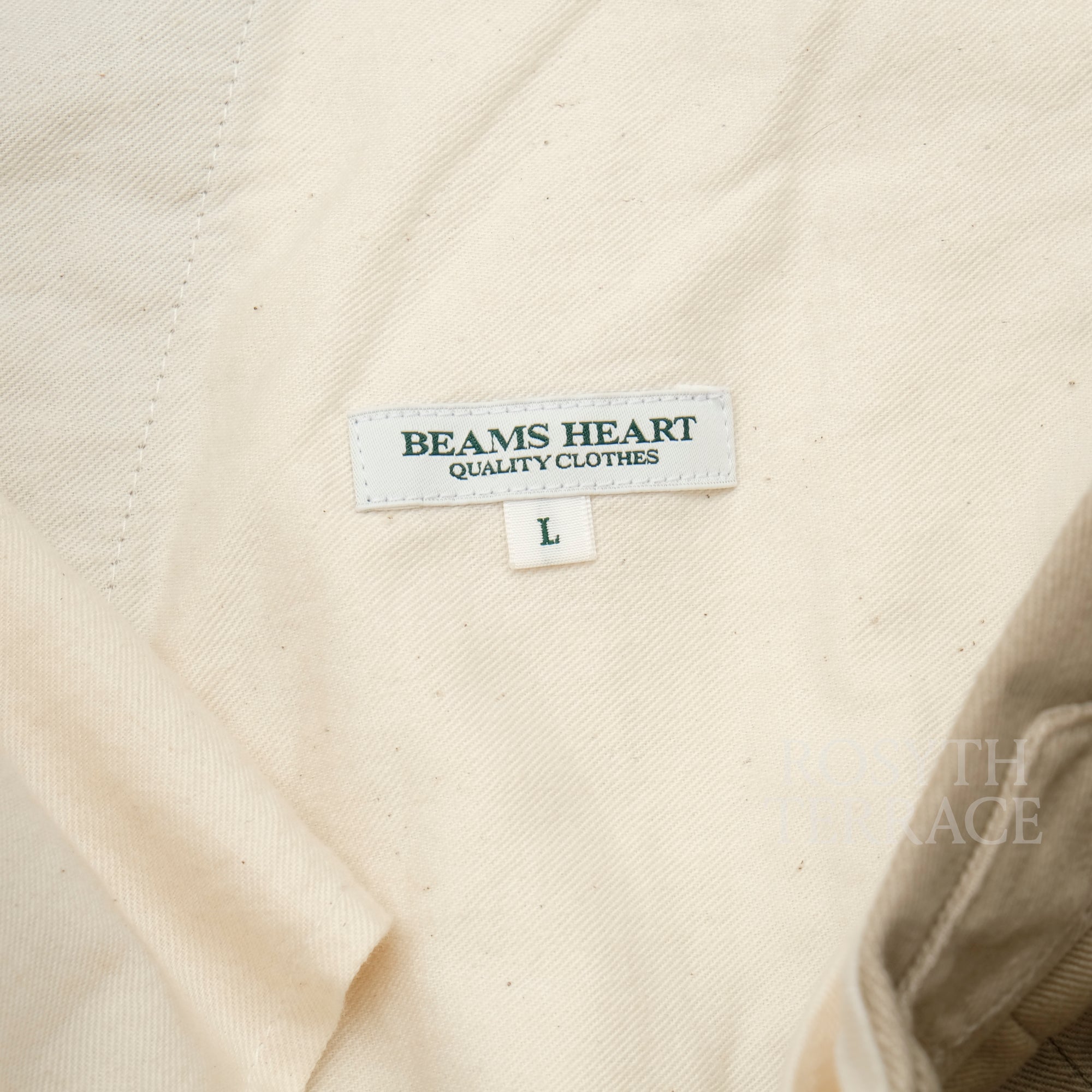 【BEAMS HEART / 2-PLEAT WIDE CHINO PANTS / SIZE L】