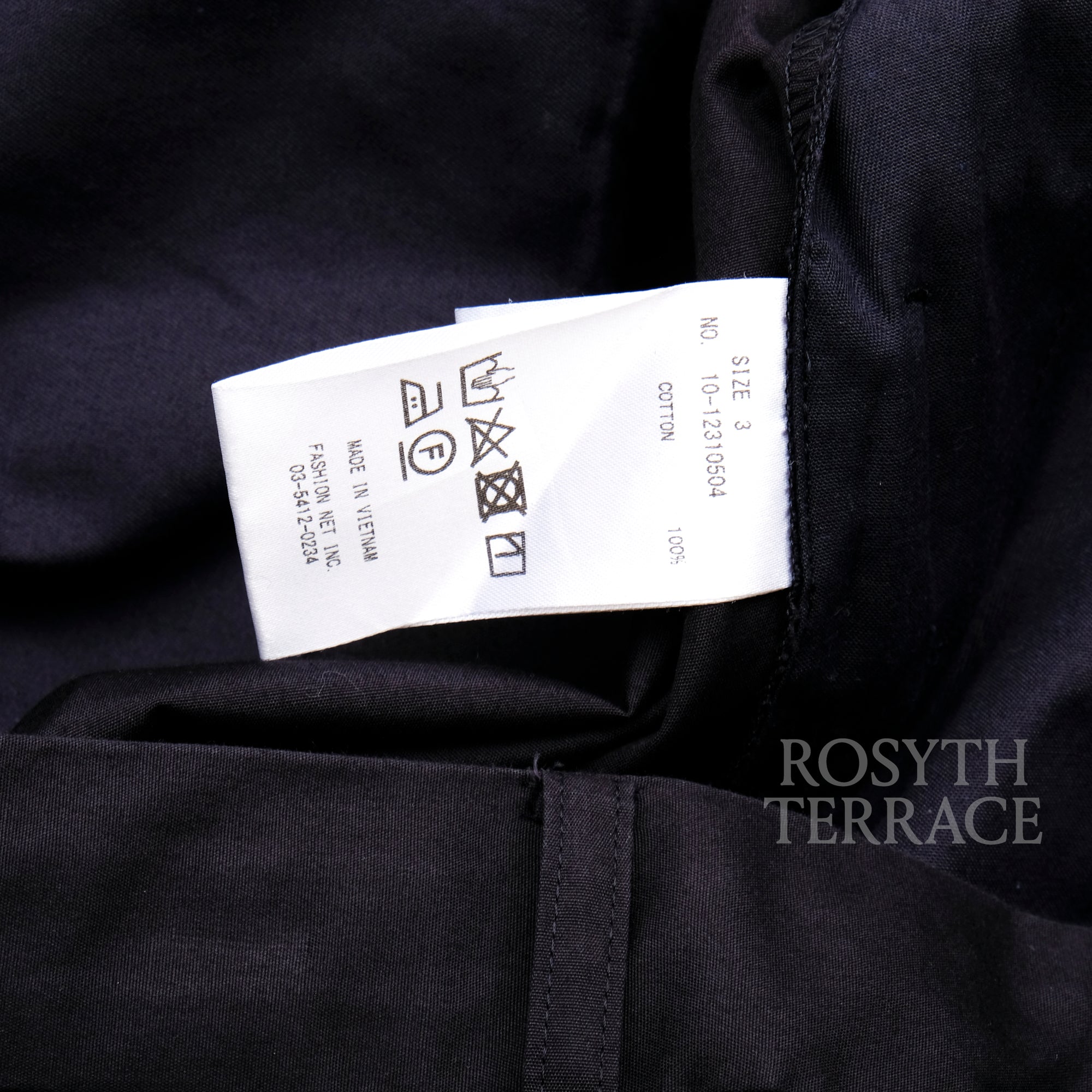 【ADULT ORIENTED ROBES / PLEATED PANTS (NAVY) / SIZE 3】