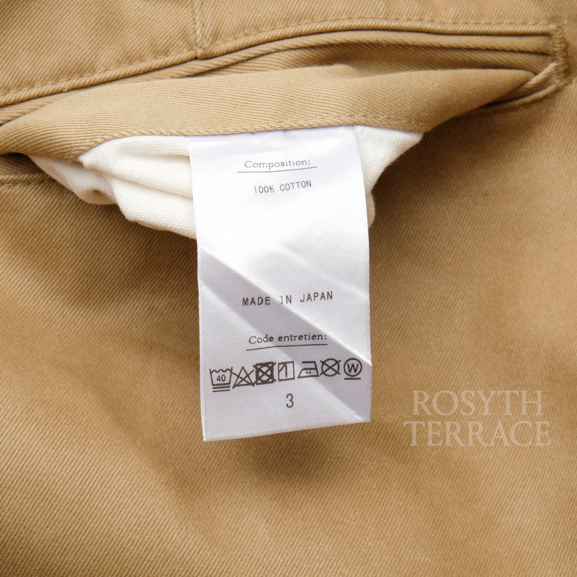 【A.PRESSE / VINTAGE U.S ARMY CHINO TROUSERS (BEIGE) / SIZE 3】