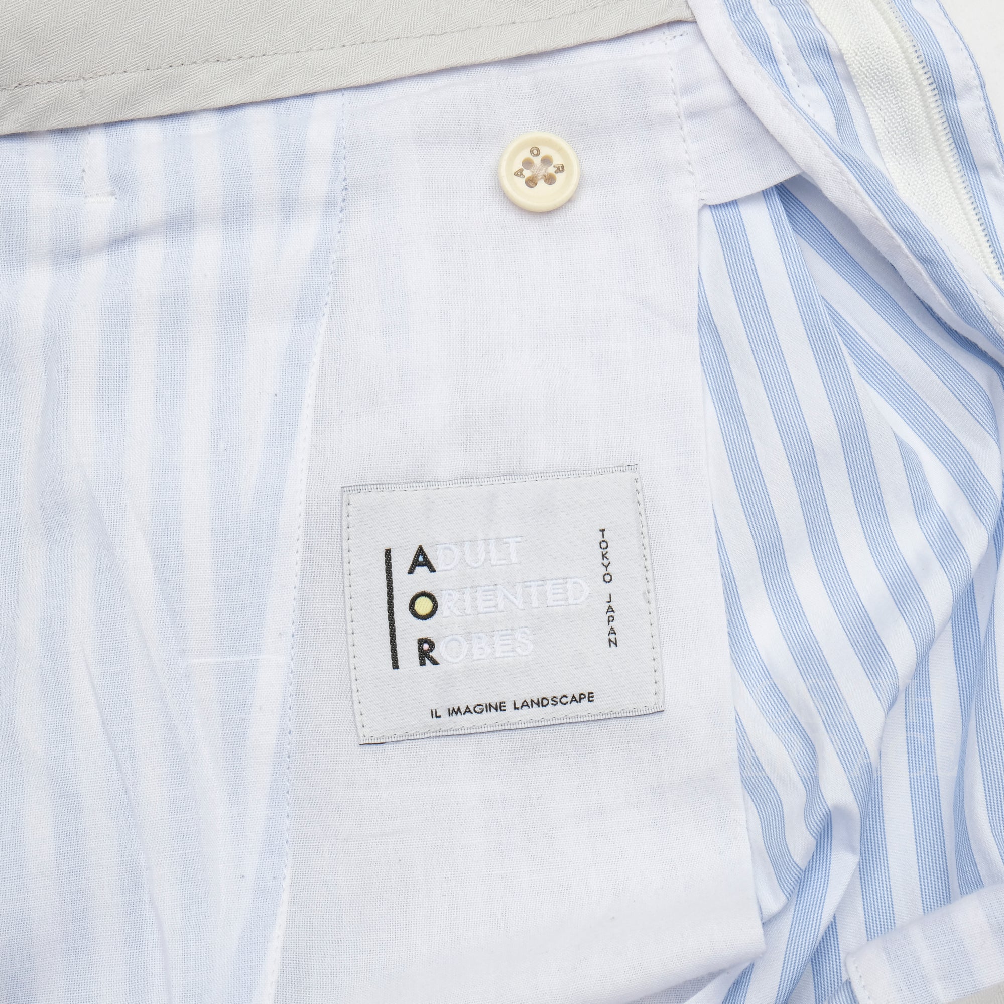 【ADULT ORIENTED ROBES / PLEATED PANTS (BLUE STRIPE) / SIZE 3】