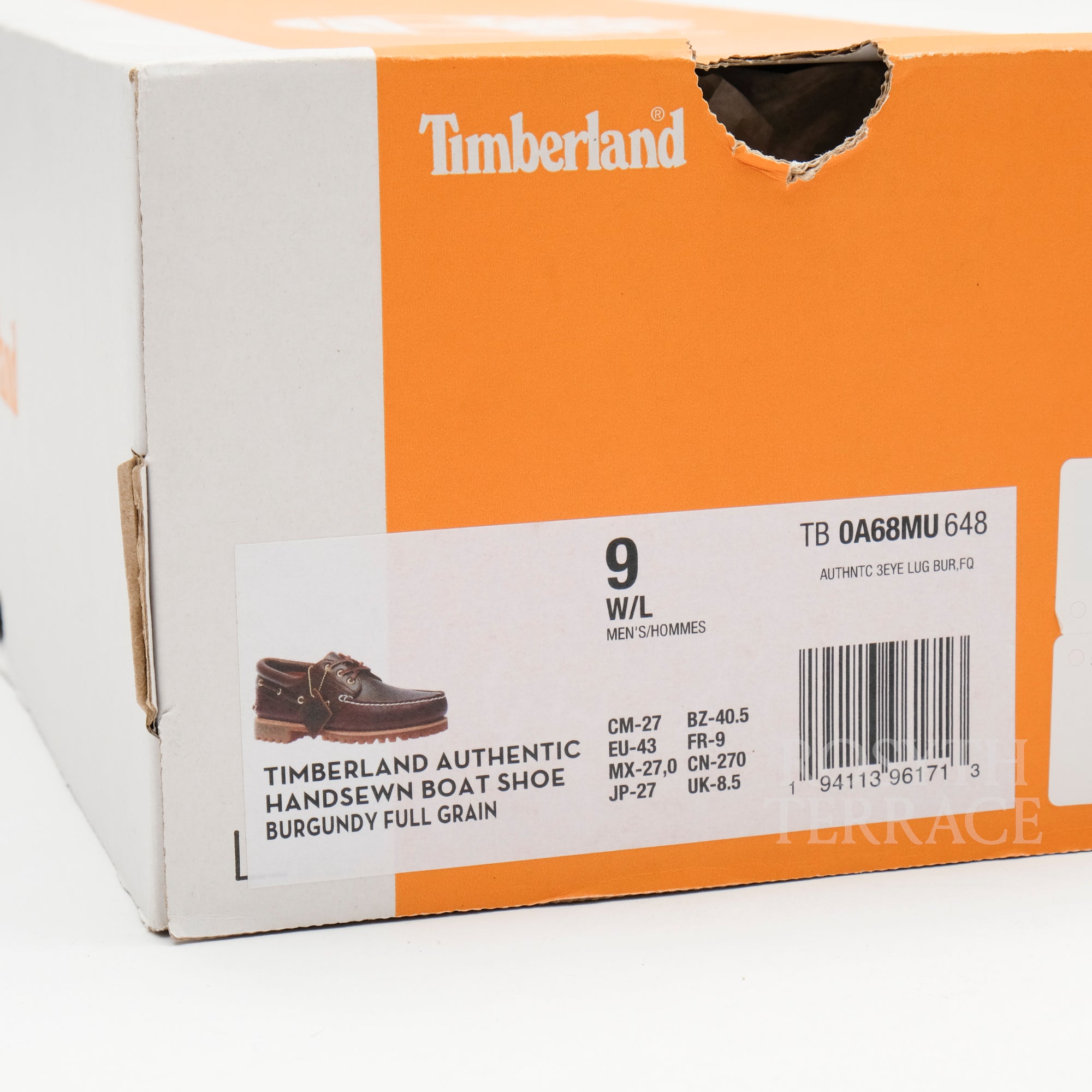 【BEAMS x Timberland / AUTHENTIC 3-EYE LUG HANDSEWN BOAT SHOE / US9】