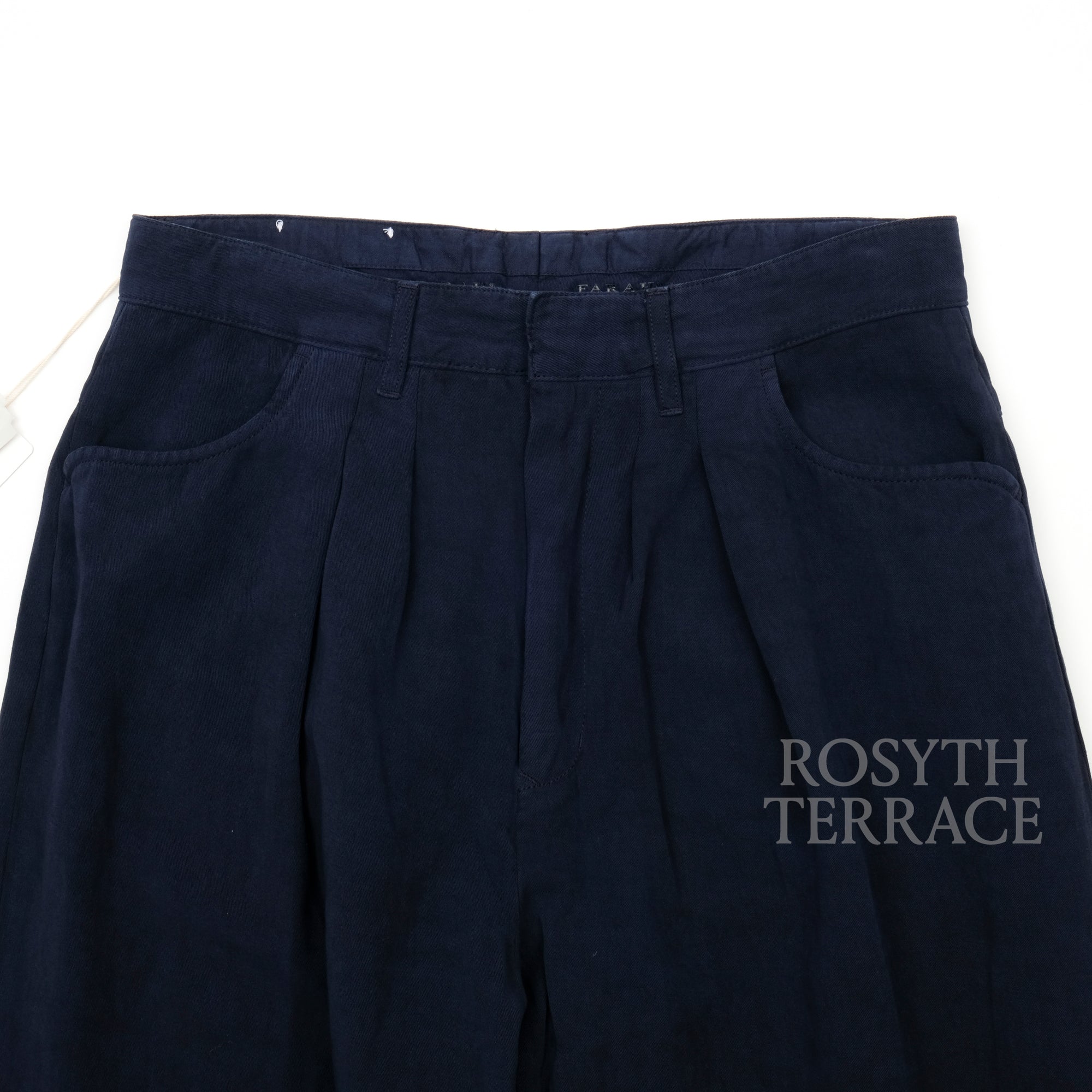 【FARAH JAPAN / TWO-TUCK WIDE PANTS LINEN BLEND (TWILL) / SIZE 32】
