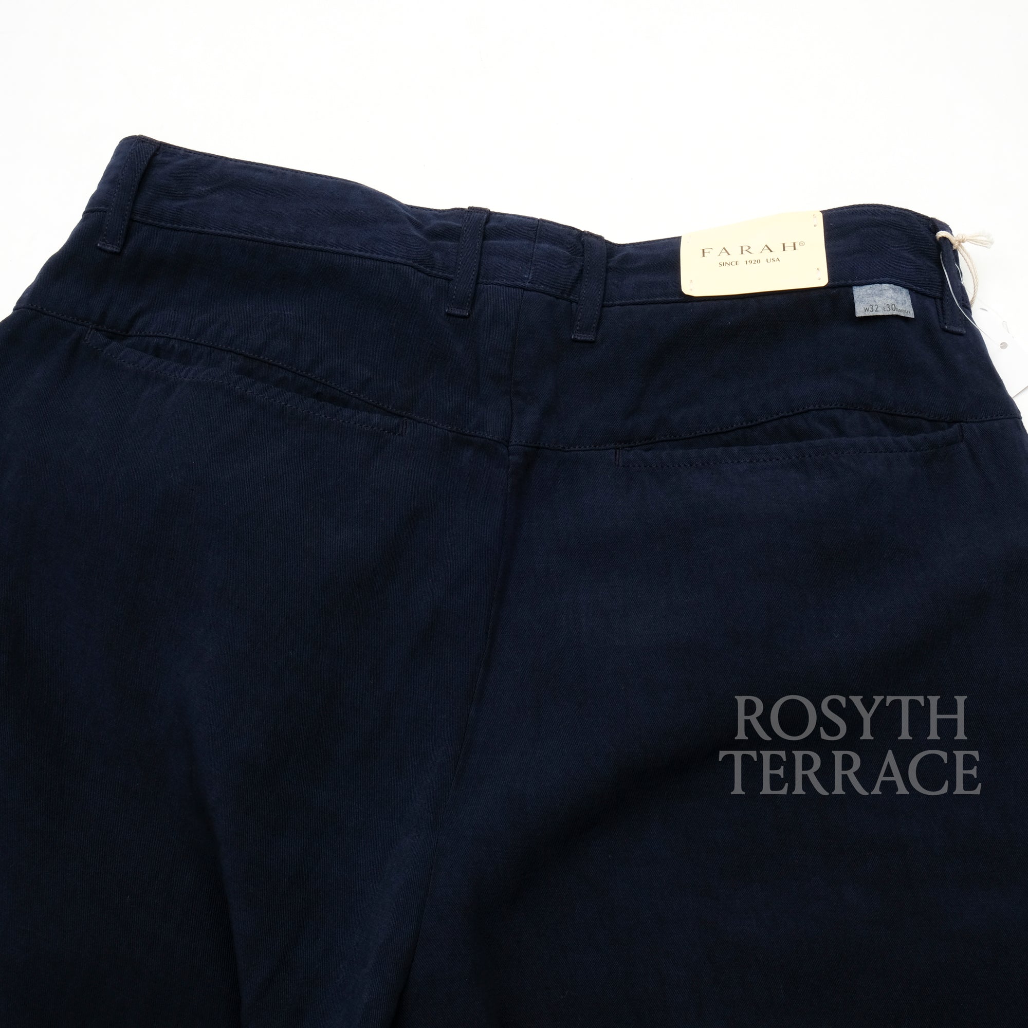【FARAH JAPAN / TWO-TUCK WIDE PANTS LINEN BLEND (TWILL) / SIZE 32】