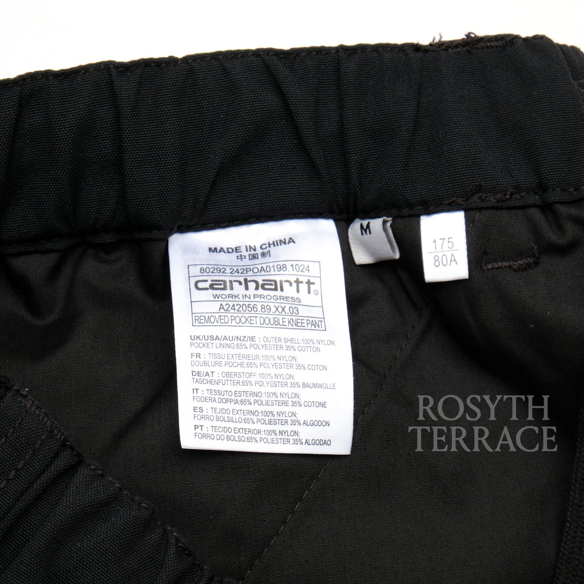 【Carhartt WIP x INVINCIBLE / REMOVED POCKET DOUBLE KNEE PANTS / SIZE M】
