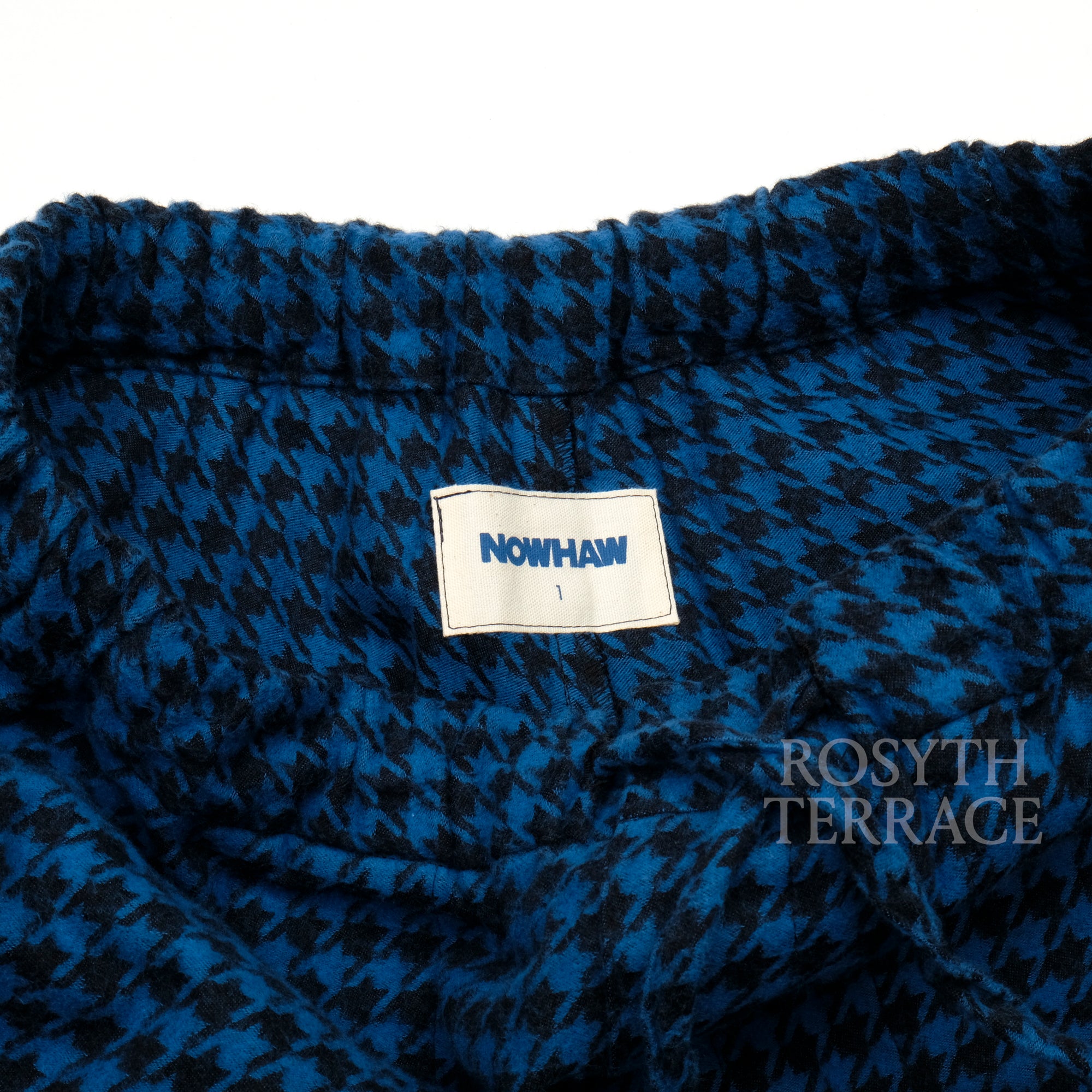 【NOWHAW x スタイリスト私物 / PAJAMA PANTS (BLUE HOUNDSTOOTH) / SIZE 1】