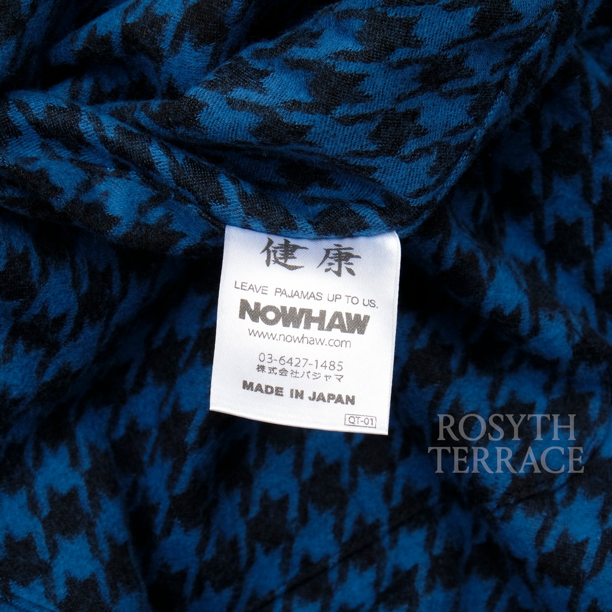 【NOWHAW x スタイリスト私物 / PAJAMA PANTS (BLUE HOUNDSTOOTH) / SIZE 1】