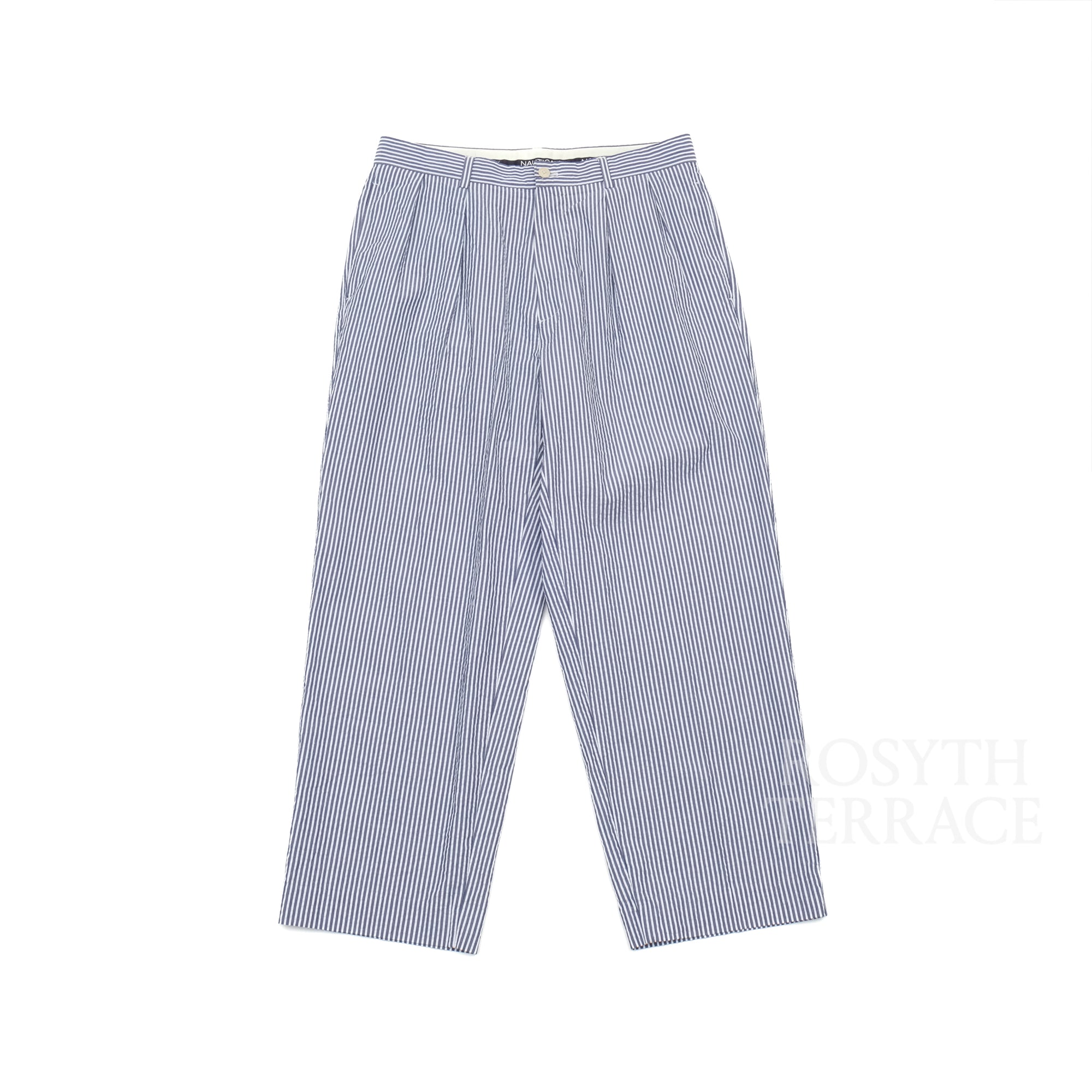 【NAUTICA JAPAN / SEERSUCKER STRIPED 2B JACKET &amp; TROUSERS / SIZE M】