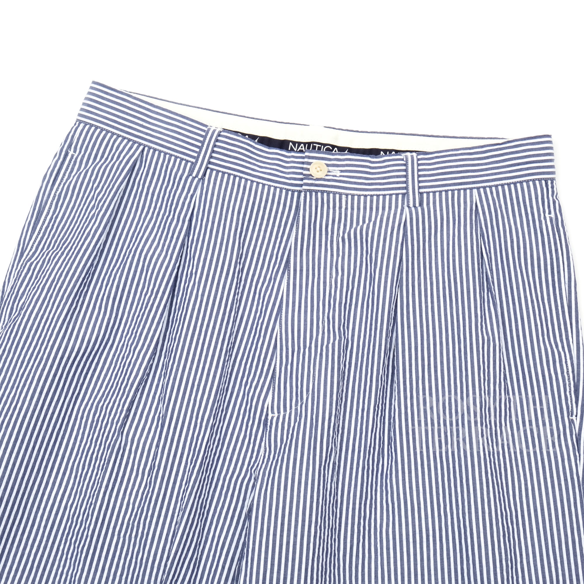 【NAUTICA JAPAN / SEERSUCKER STRIPED 2B JACKET &amp; TROUSERS / SIZE M】