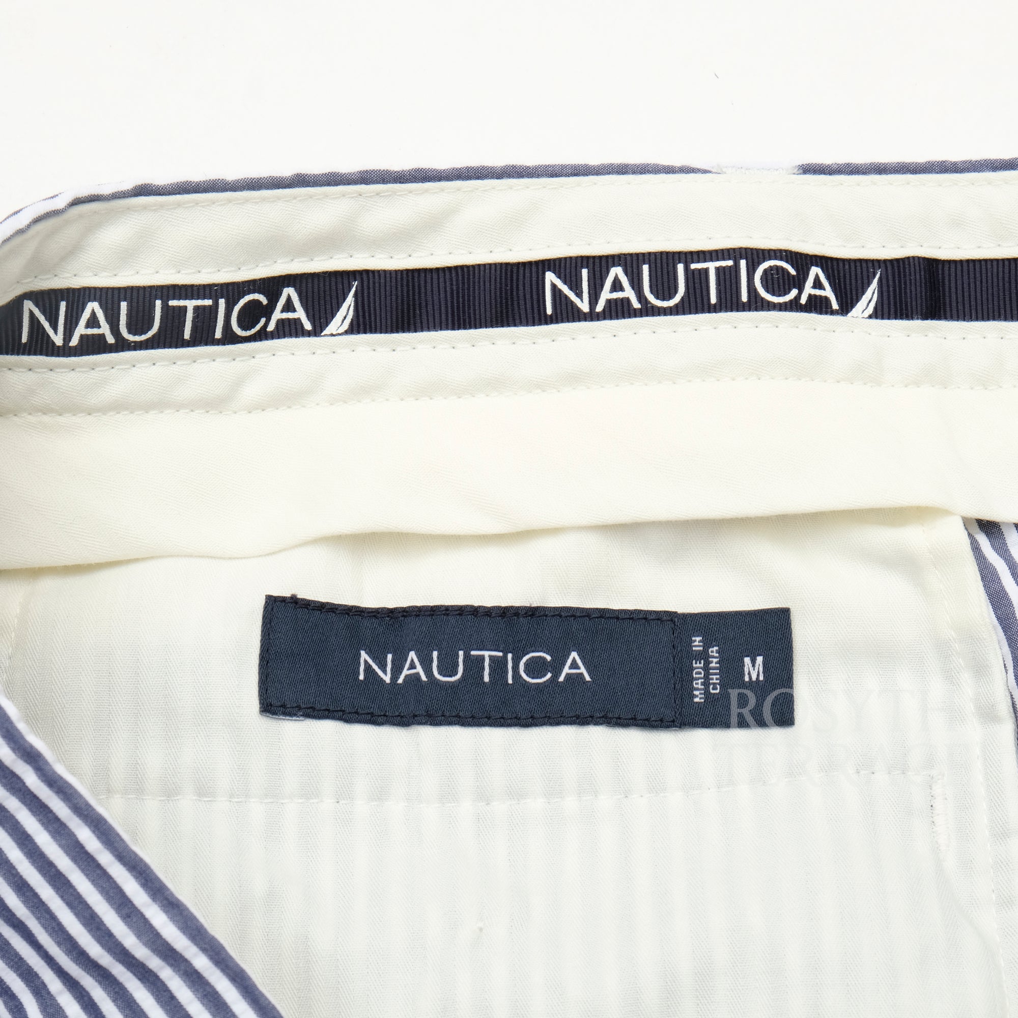 【NAUTICA JAPAN / SEERSUCKER STRIPED 2B JACKET &amp; TROUSERS / SIZE M】