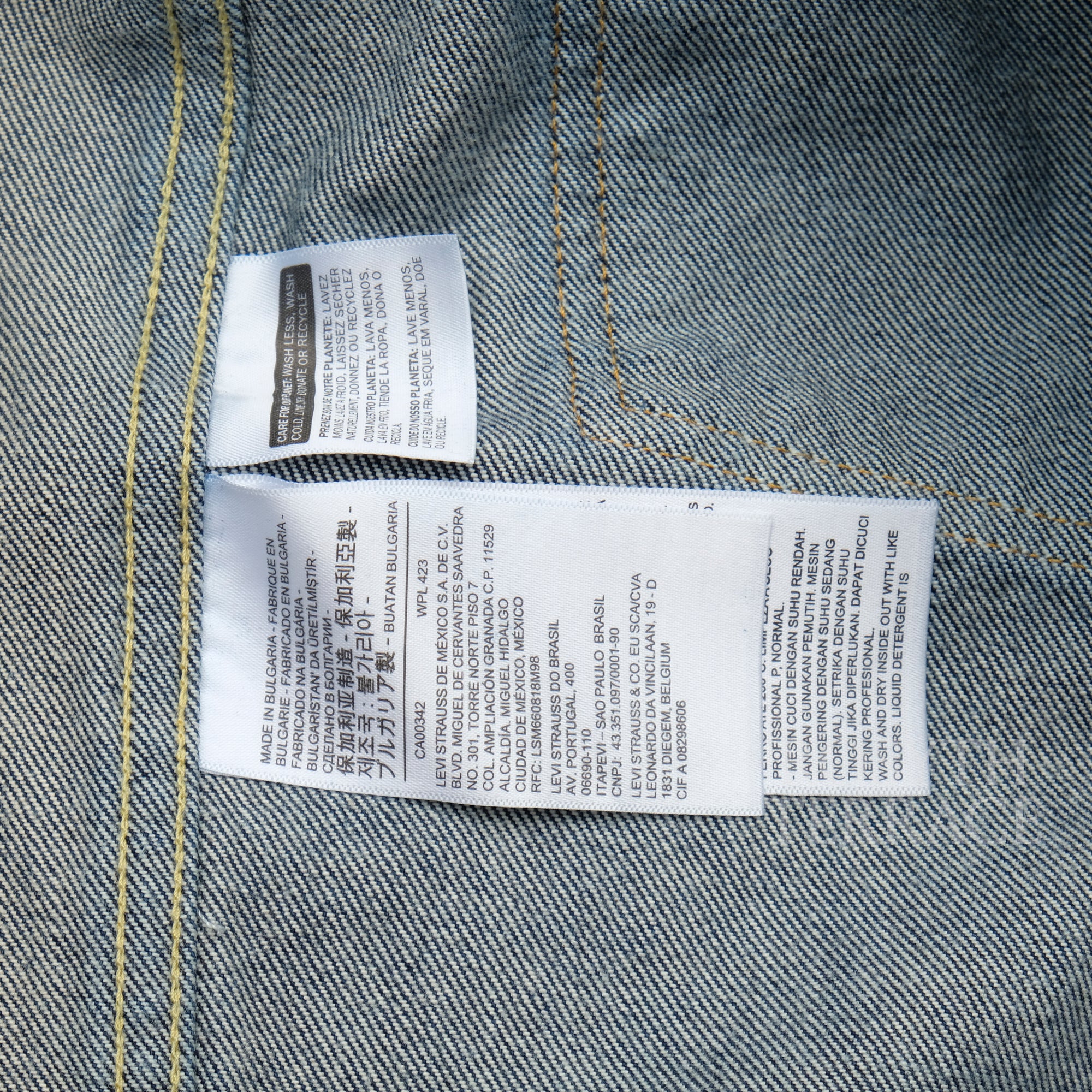 【Levi's x BEAMS / SUPER WIDE VS TYPE I TRUCKER / SIZE M】