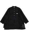 【CAHLUMN / LINEN PULLOVER SHIRT (BLACK) / SIZE M】