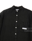 【CAHLUMN / LINEN PULLOVER SHIRT (BLACK) / SIZE M】