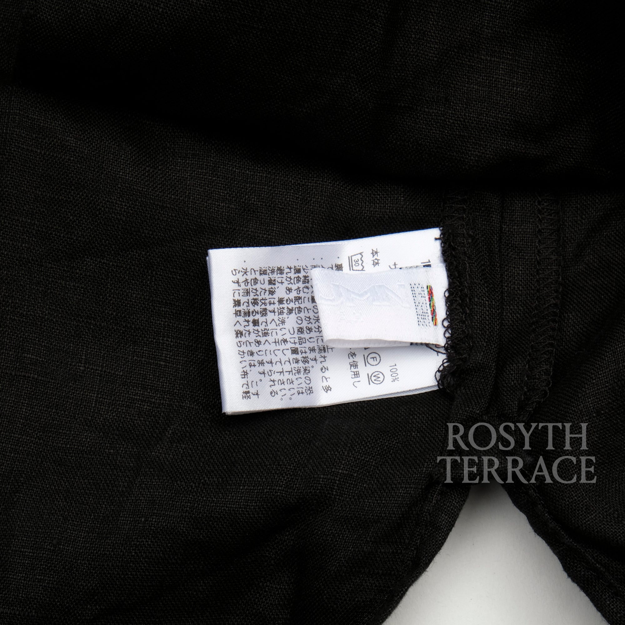 【CAHLUMN / LINEN PULLOVER SHIRT (BLACK) / SIZE M】