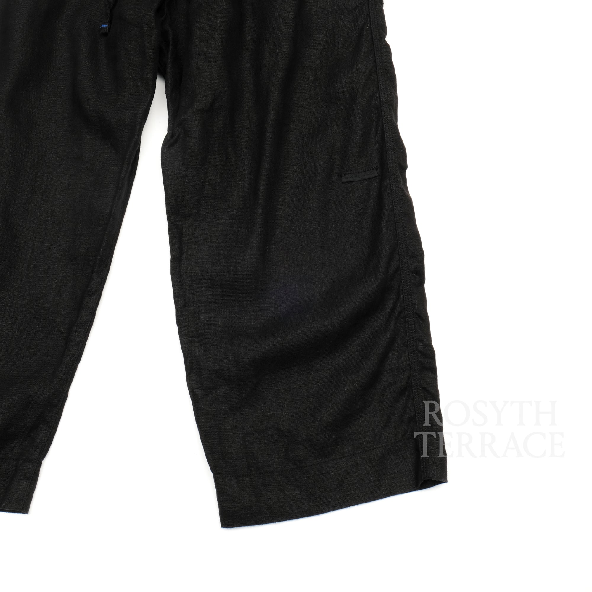 【CAHLUMN / LINEN FISHERMAN PANTS (BLACK) / SIZE M】