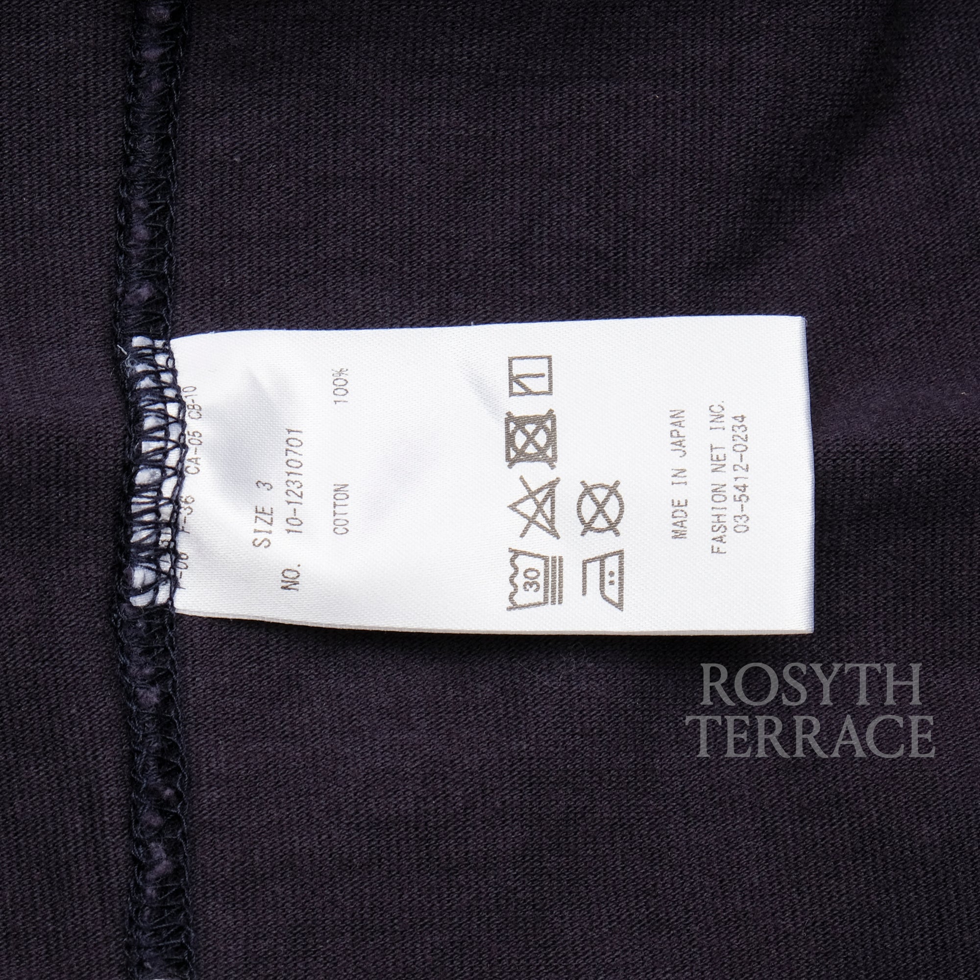 【ADULT ORIENTED ROBES / RUGBY POLO LS (NAVY) / SIZE 3】