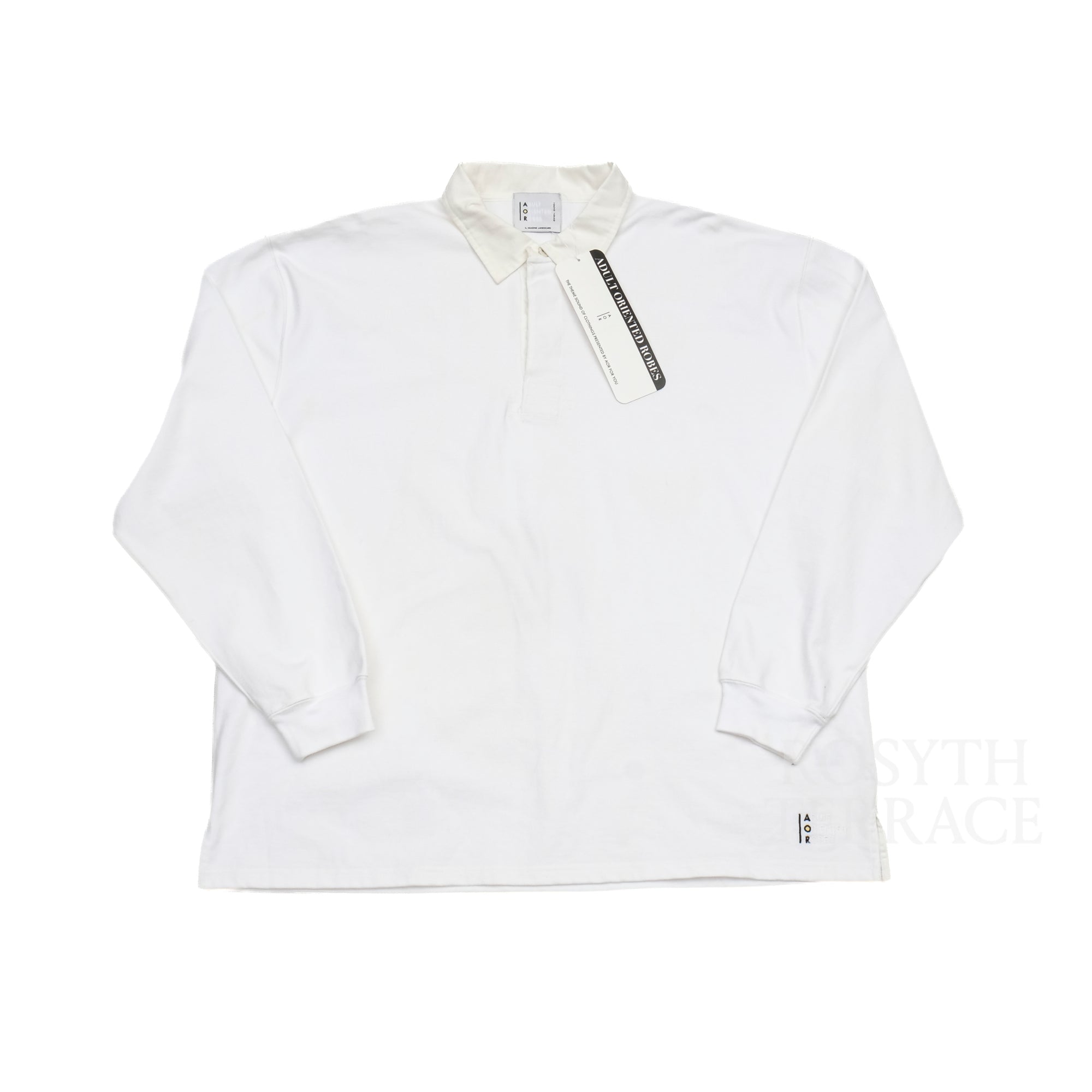 【ADULT ORIENTED ROBES / RUGBY POLO LS (WHITE) / SIZE 3】
