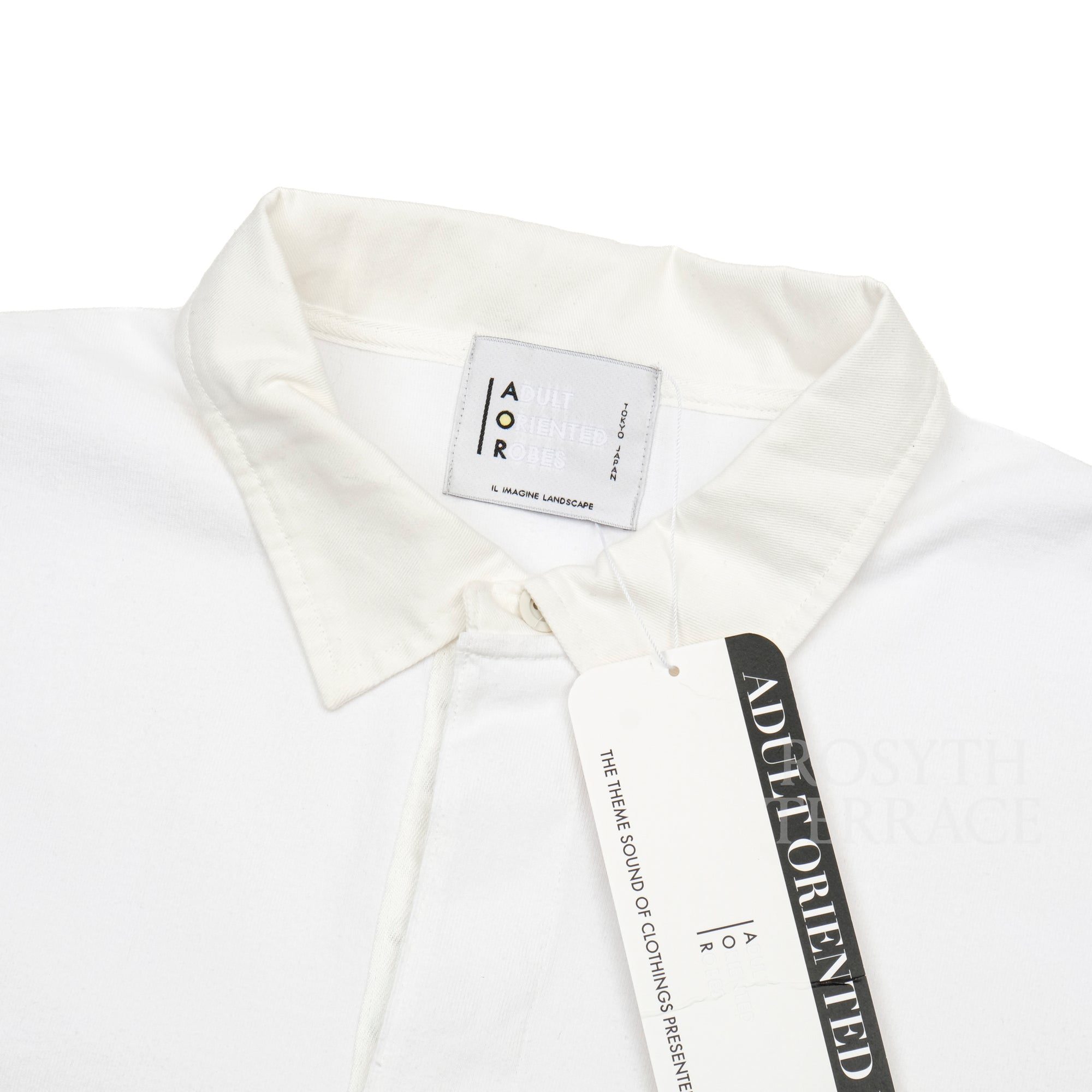【ADULT ORIENTED ROBES / RUGBY POLO LS (WHITE) / SIZE 3】