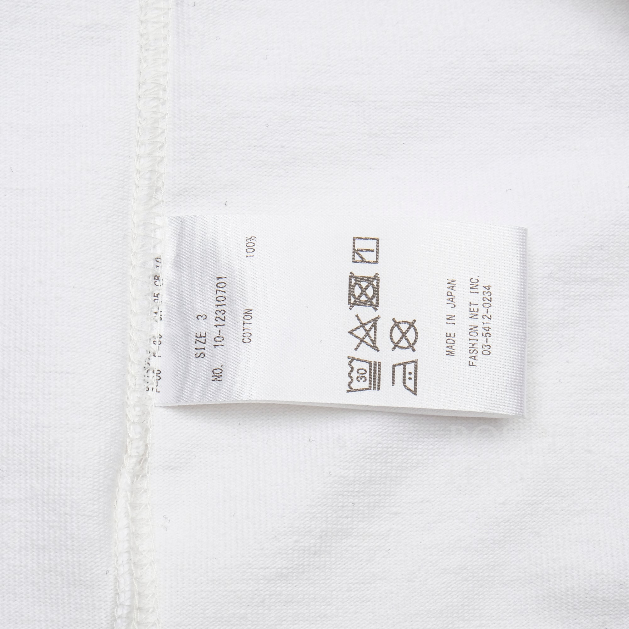 【ADULT ORIENTED ROBES / RUGBY POLO LS (WHITE) / SIZE 3】