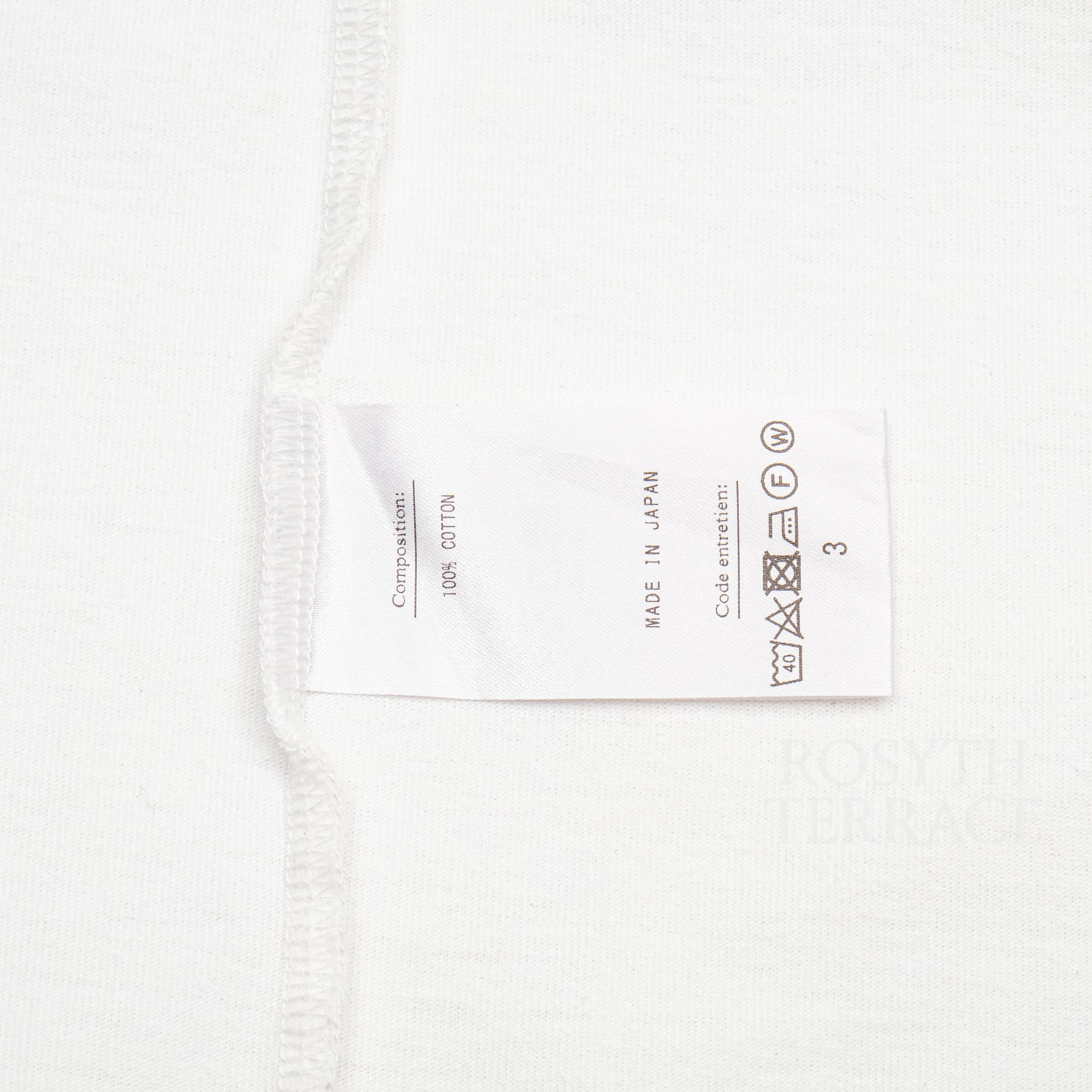 【A.PRESSE / LIGHT WEIGHT SS TEE (WHITE) / SIZE 3】