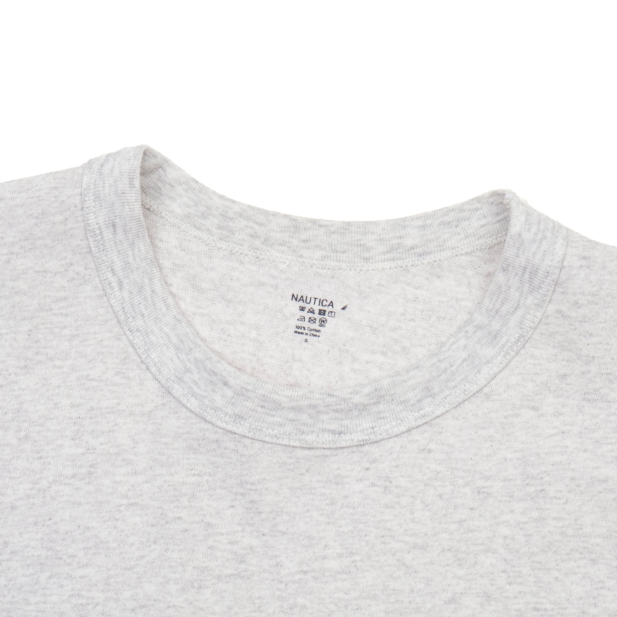 【NAUTICA JAPAN / CREW NECK SS TEE (ASH GRAY) / SIZE S】