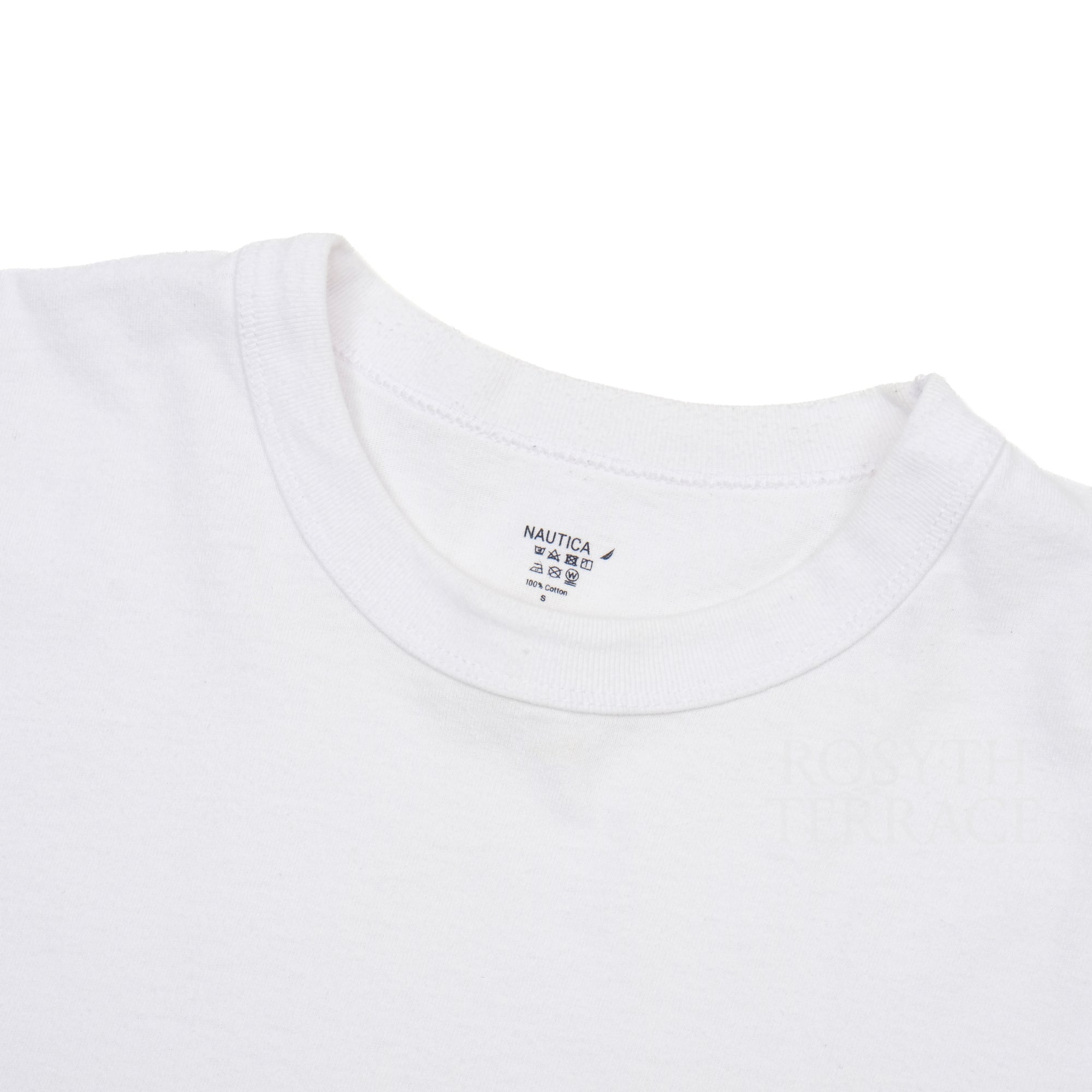 【NAUTICA JAPAN / CREW NECK SS TEE (WHITE) / SIZE S】