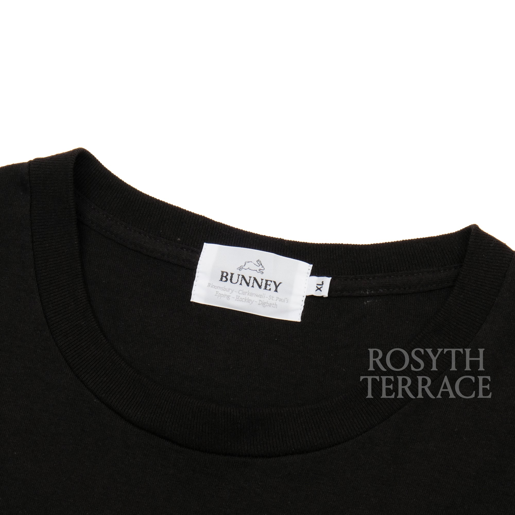 【BUNNEY / ENGRAVING PLATE SS TEE (BLACK) / SIZE XL】