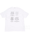 【BUNNEY / ENGRAVING PLATE SS TEE (WHITE) / SIZE XL】