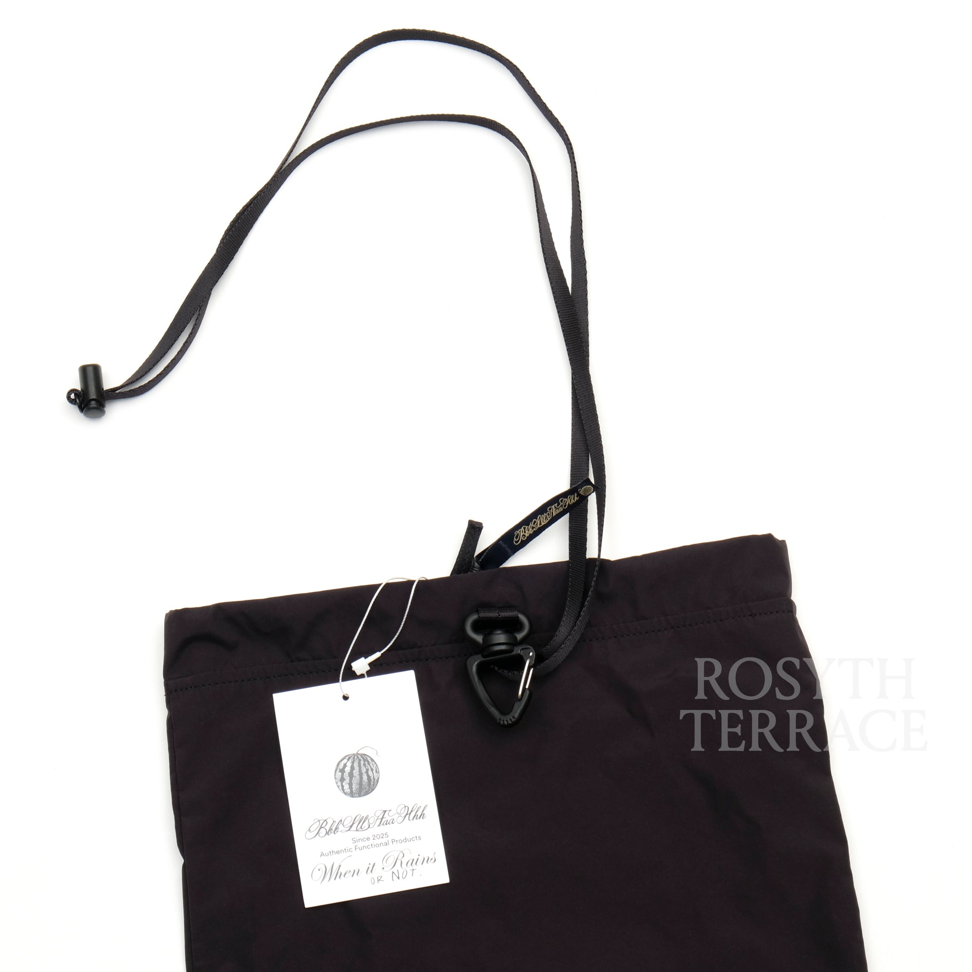 【bbblllaaahhh / DRAWSTRING POUCH (BLACK) / SIZE M】