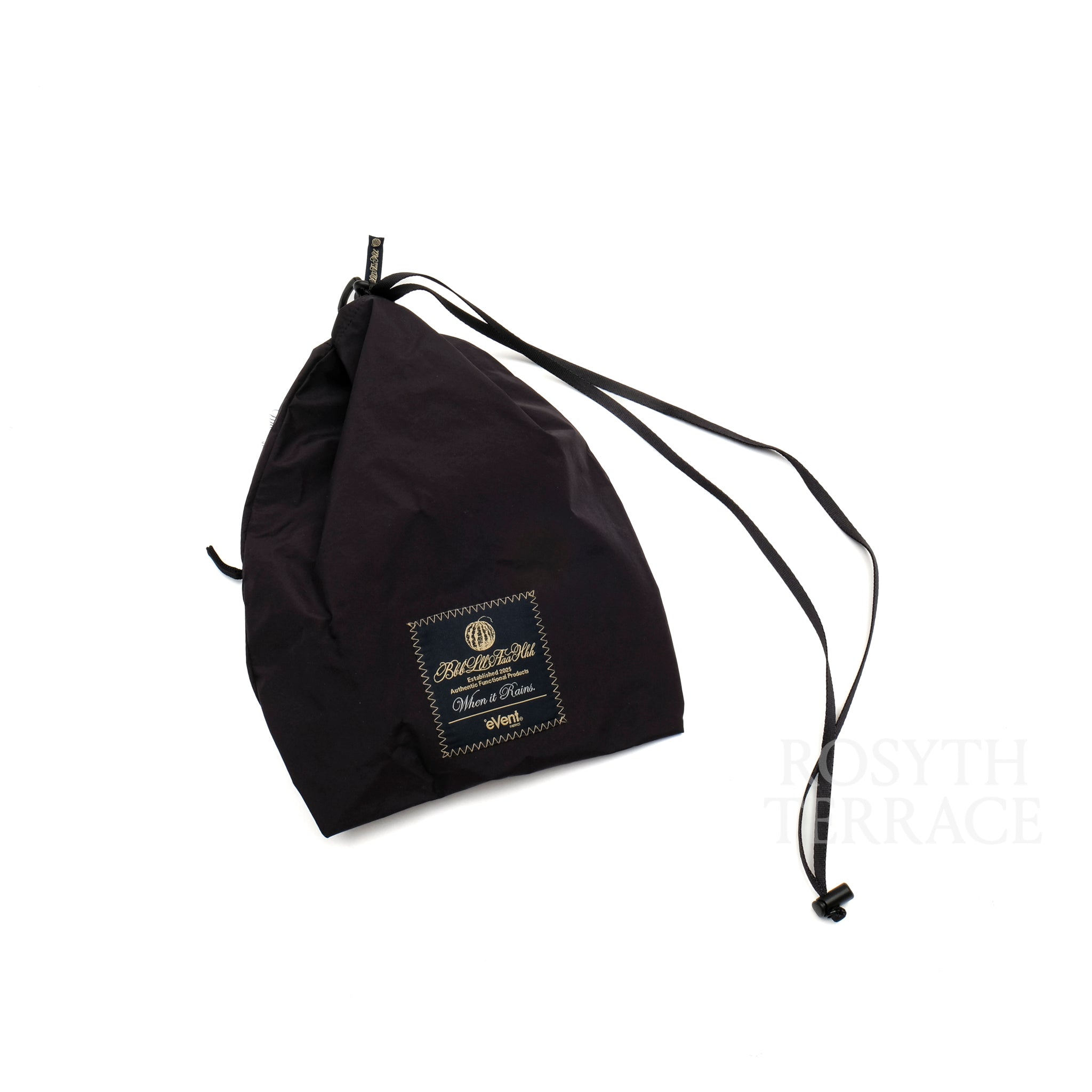 bbblllaaahhh DRAWSTRING POUCH （M） bbblllaaahhh / DRAWSTRING POUCH (BLACK) / SIZE M】 – ROSYTH TERRACE